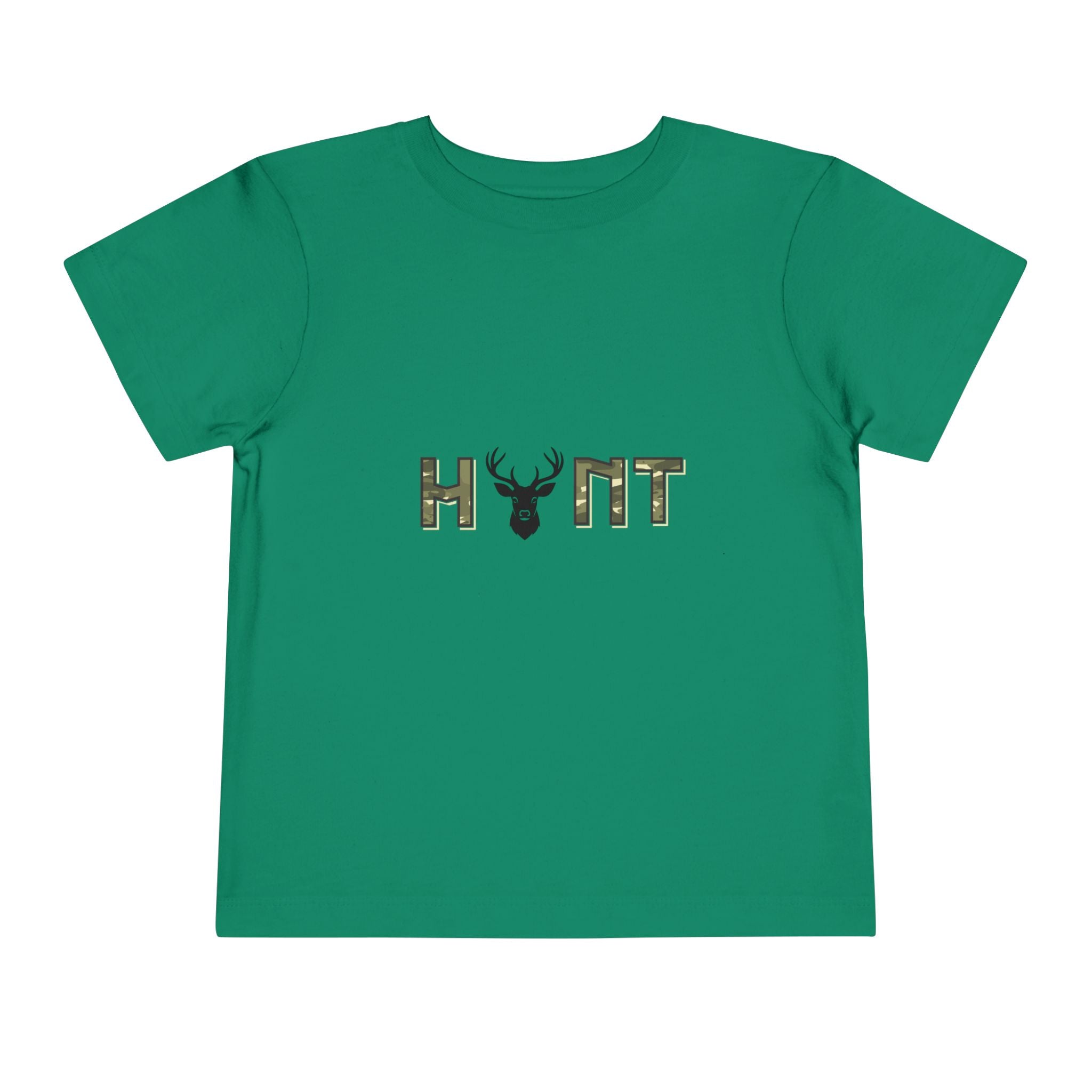 Toddler Tee — 'HUNT' Camo Deer Graphic