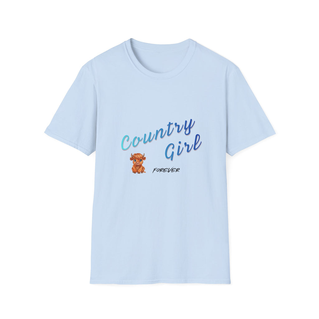 Country Girl Forever T-Shirt — Cute Cowboy Teddy Graphic