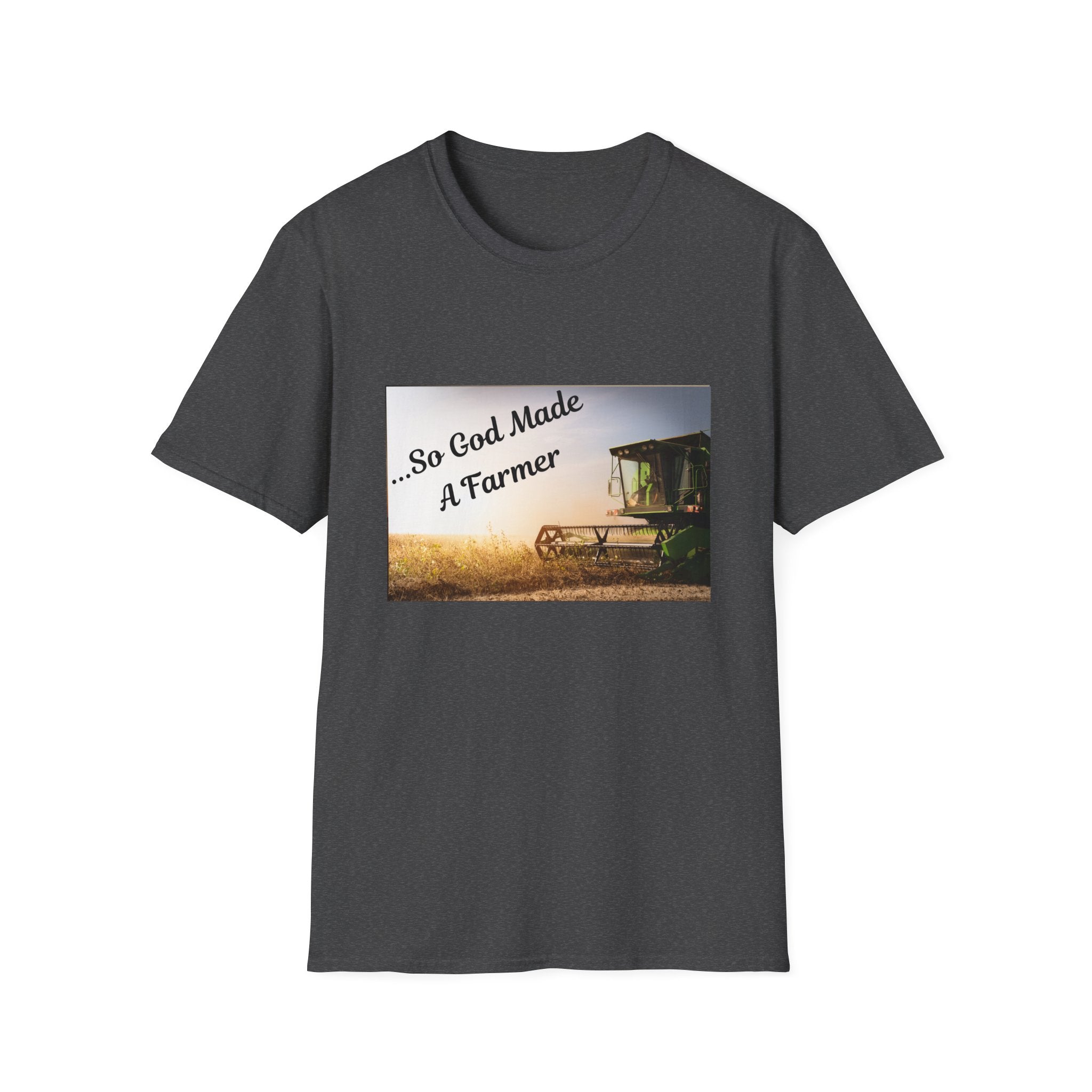 Farmer T-Shirt — "So God Made A Farmer" Vintage Combine Tee