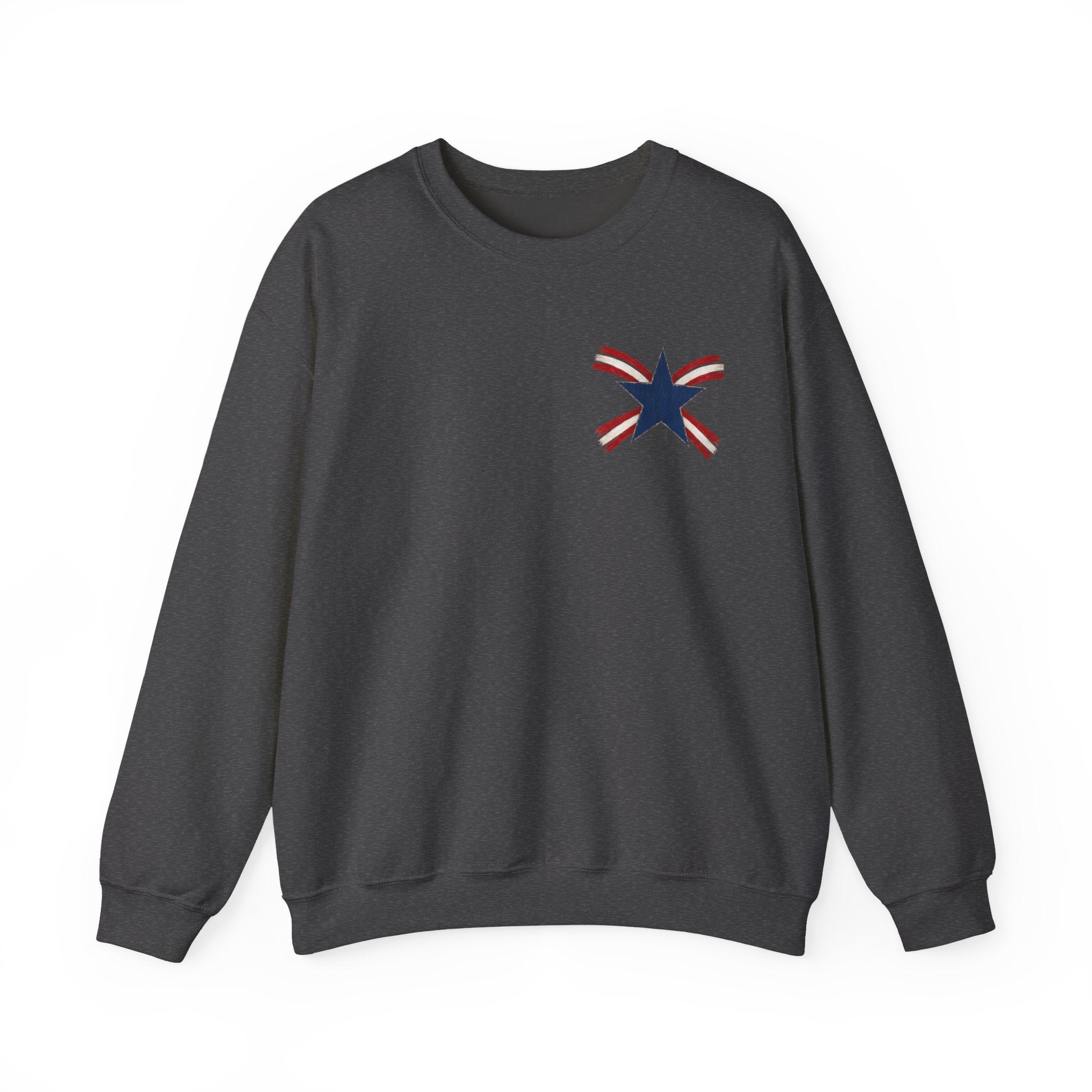 Crewneck Sweatshirt — "Celebrating 250 Years" Patriotic Eagle & Flag Design