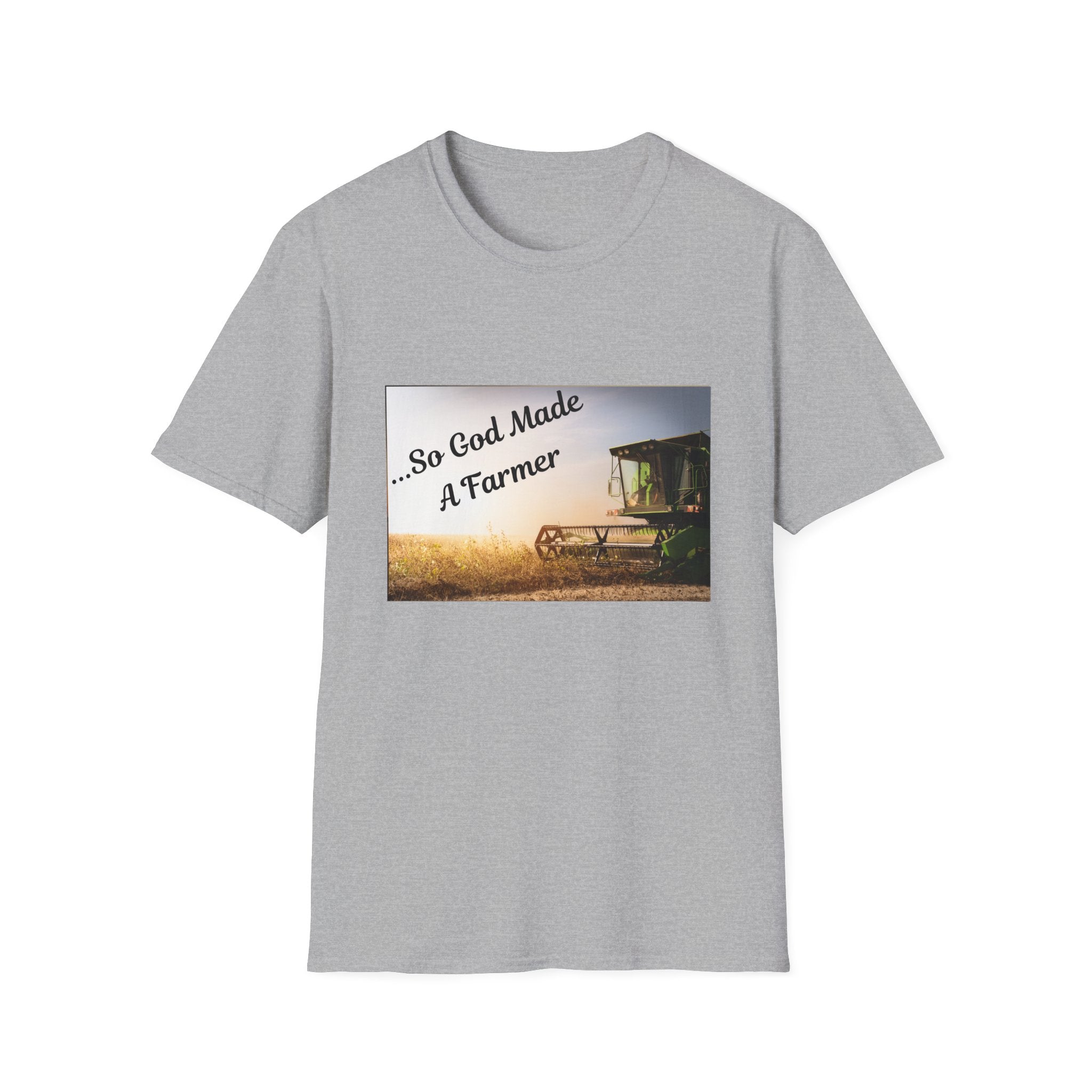 Farmer T-Shirt — "So God Made A Farmer" Vintage Combine Tee