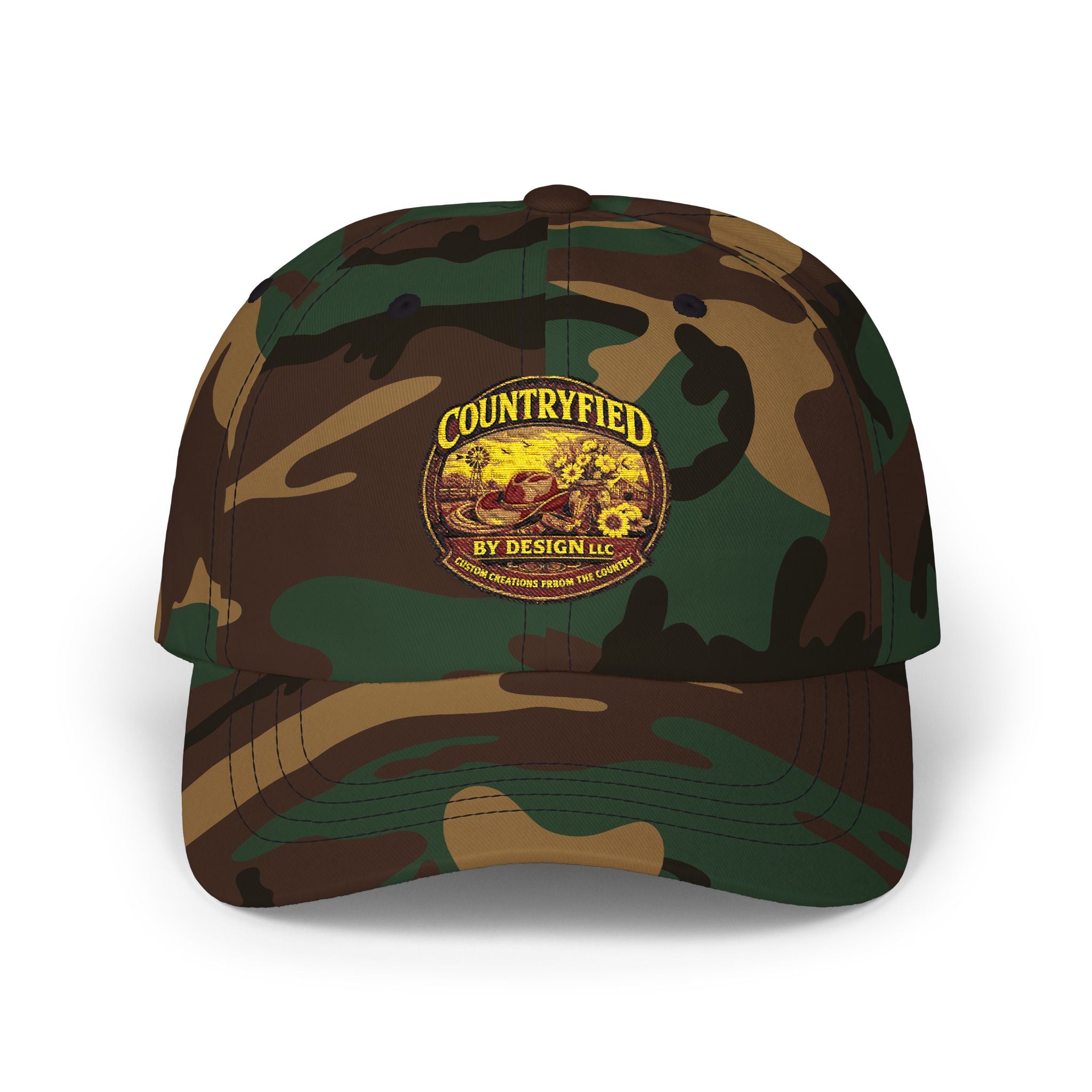Countryfied Vintage Logo Cap — Retro Farmhouse Baseball Hat