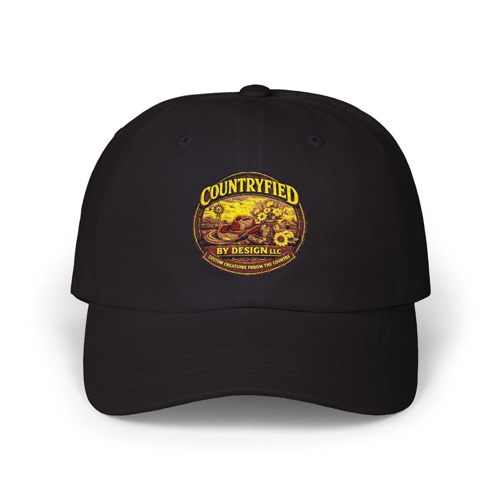 Countryfied Vintage Logo Cap — Retro Farmhouse Baseball Hat