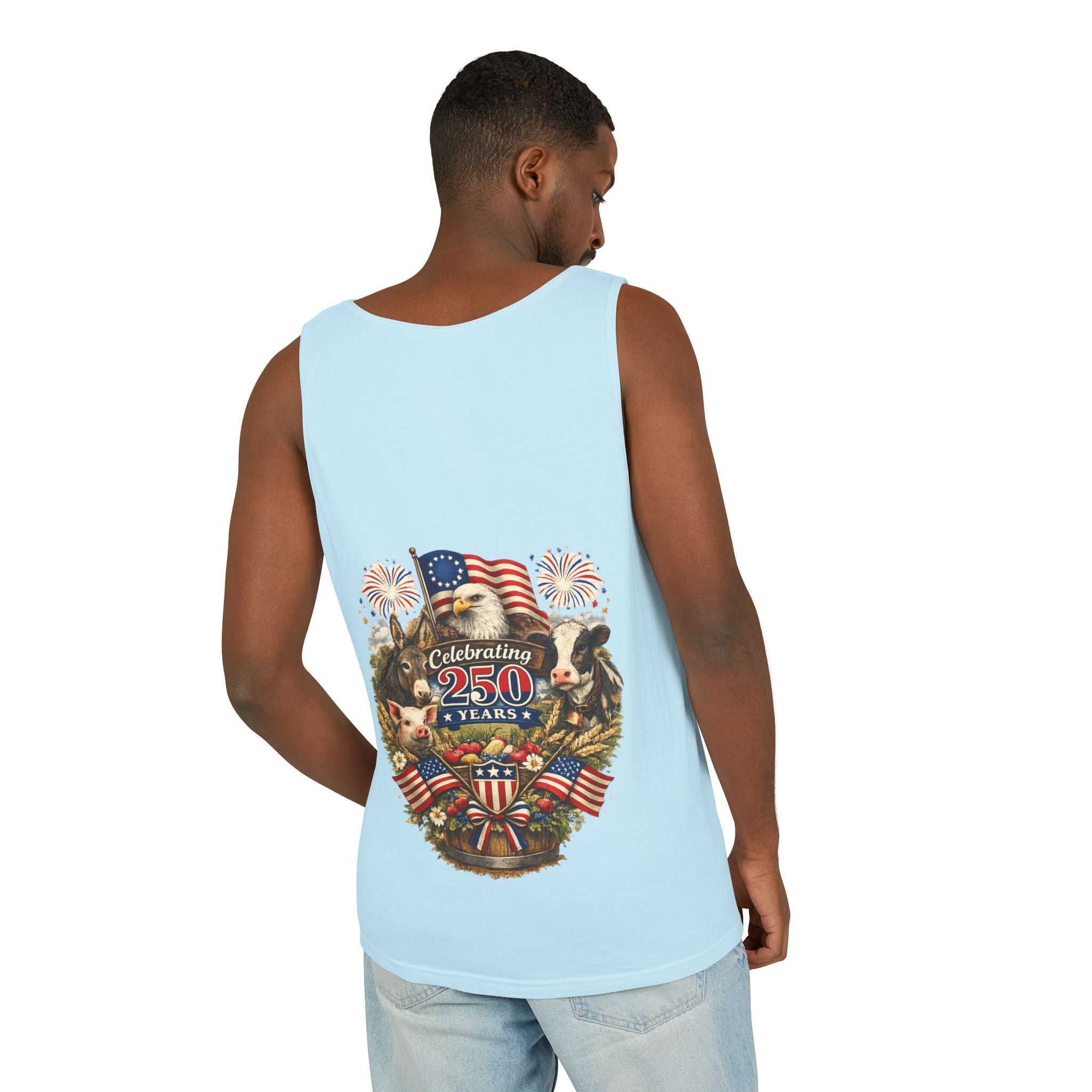 American 250th Anniversary Patriotic Tank Top — Celebrating 250 Years