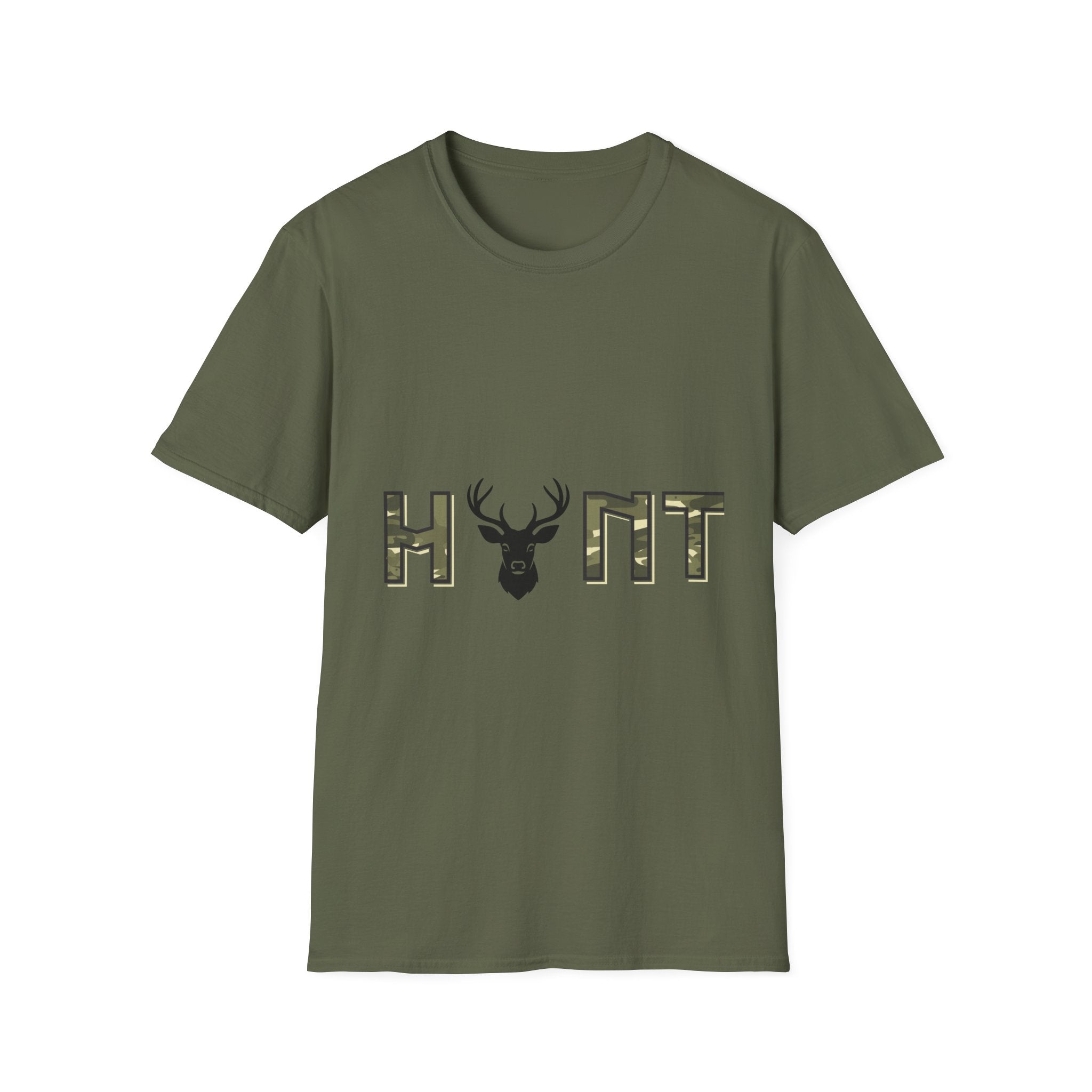 Hunt Deer Head Camo T-Shirt
