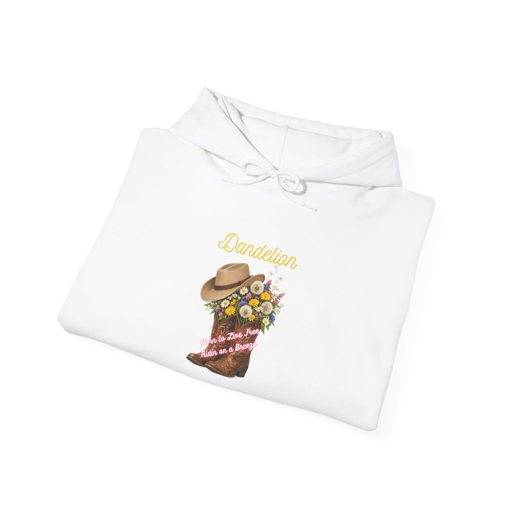 Cowgirl Boot Floral Hoodie – 'Cowgirls' Western Flower Graphic Sweatshirt