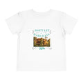 Toddler Tee — "Don't Let Hard Days Win" Sunflower Comfort Shirt