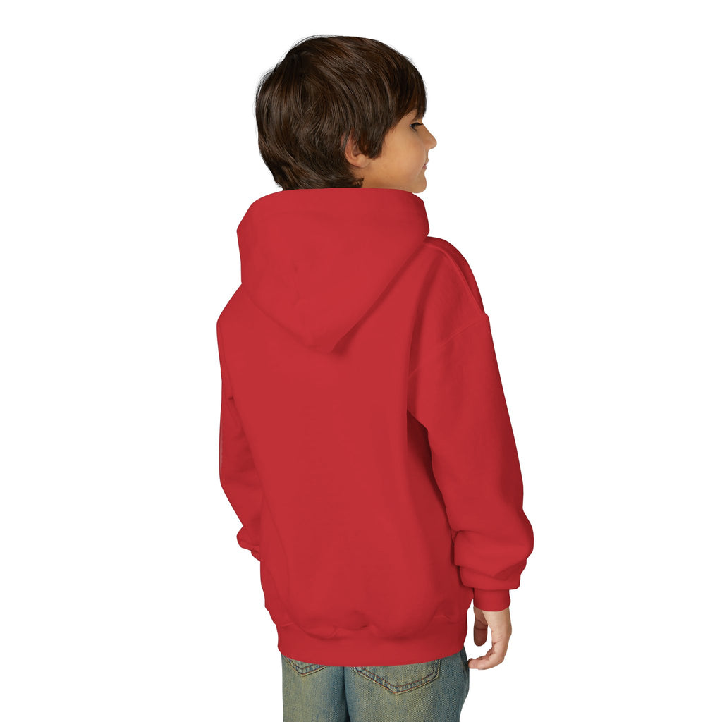 Youth Hoodie — “Me… walking my cow” Cute Kids Cow Graphic Hooded Sweatshirt-boy