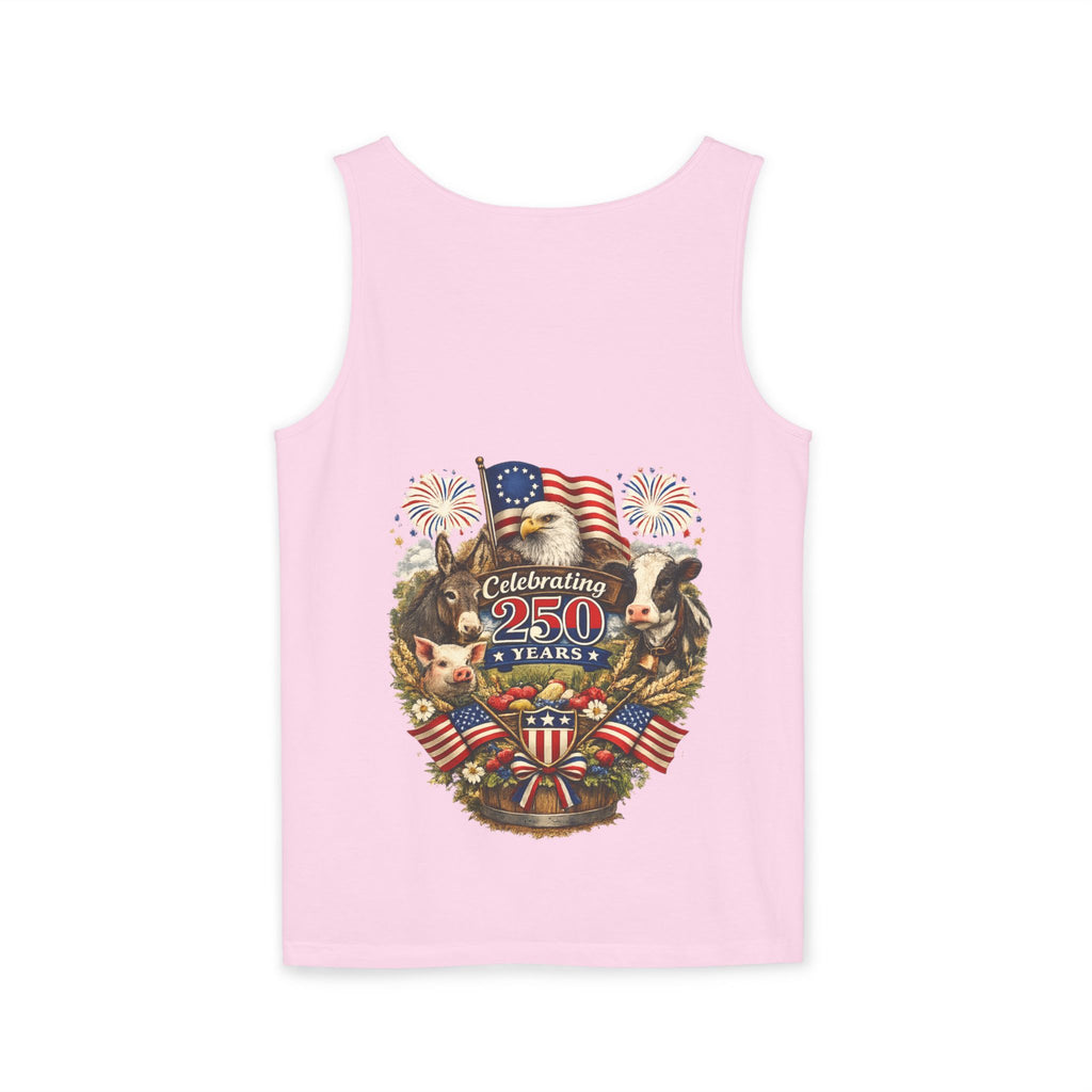 American 250th Anniversary Patriotic Tank Top — Celebrating 250 Years