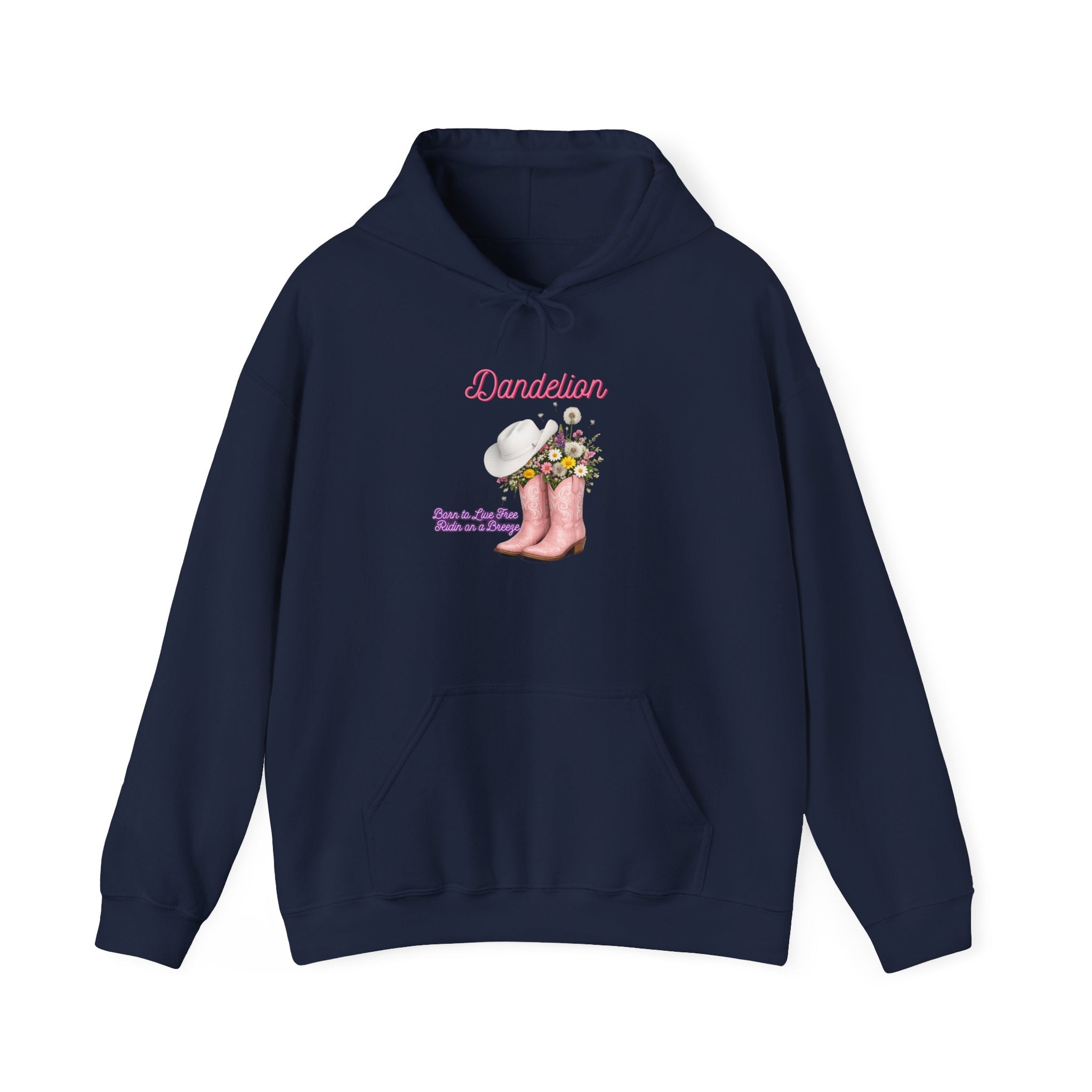 Dancer Cowboy Boots Hoodie — Pink Boots with Flowers 'Dancer' Sweatshirt