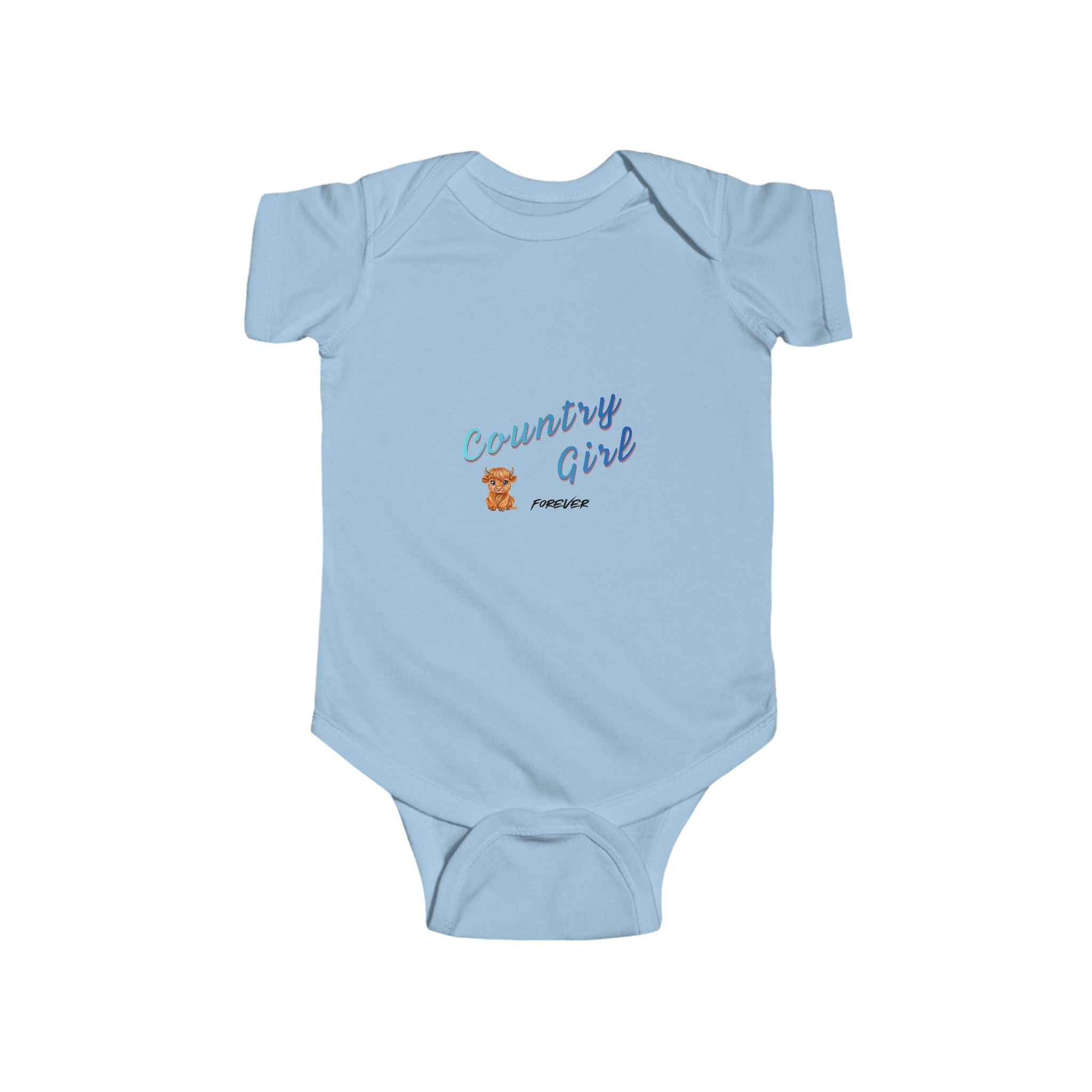 Country Girl Infant Bodysuit - Cute Teddy Bear Baby Onesie
