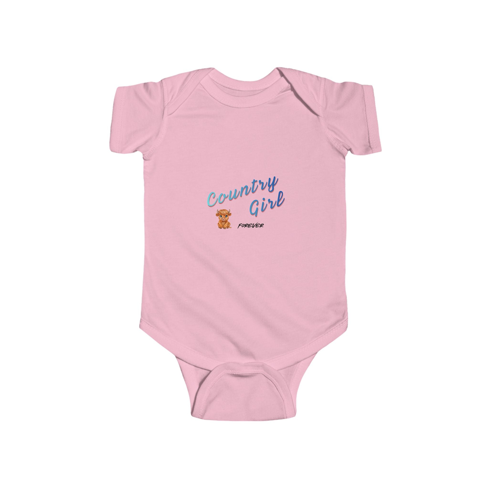 Country Girl Infant Bodysuit - Cute Teddy Bear Baby Onesie