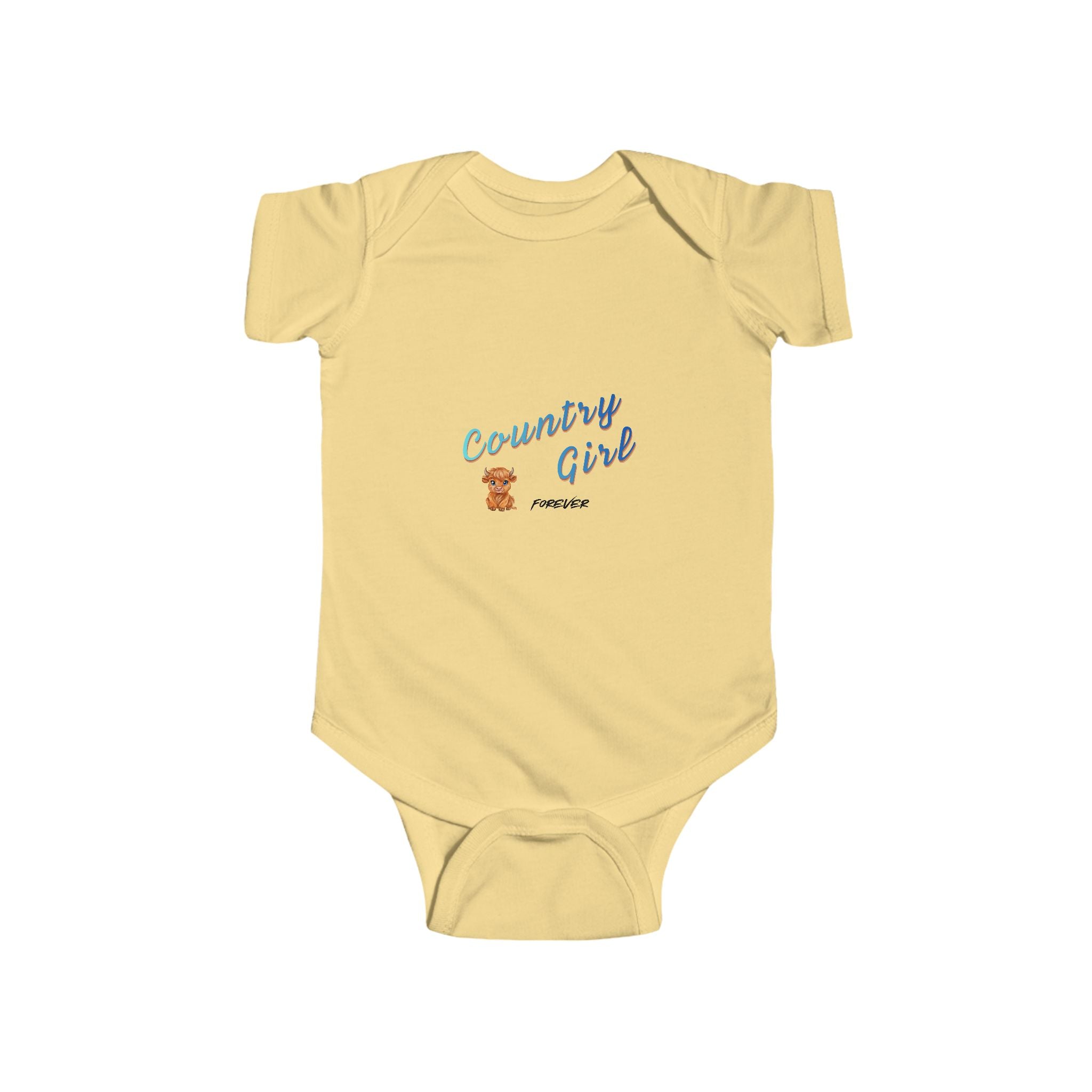 Country Girl Infant Bodysuit - Cute Teddy Bear Baby Onesie
