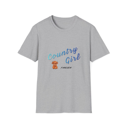 Country Girl Forever T-Shirt — Cute Cowboy Teddy Graphic