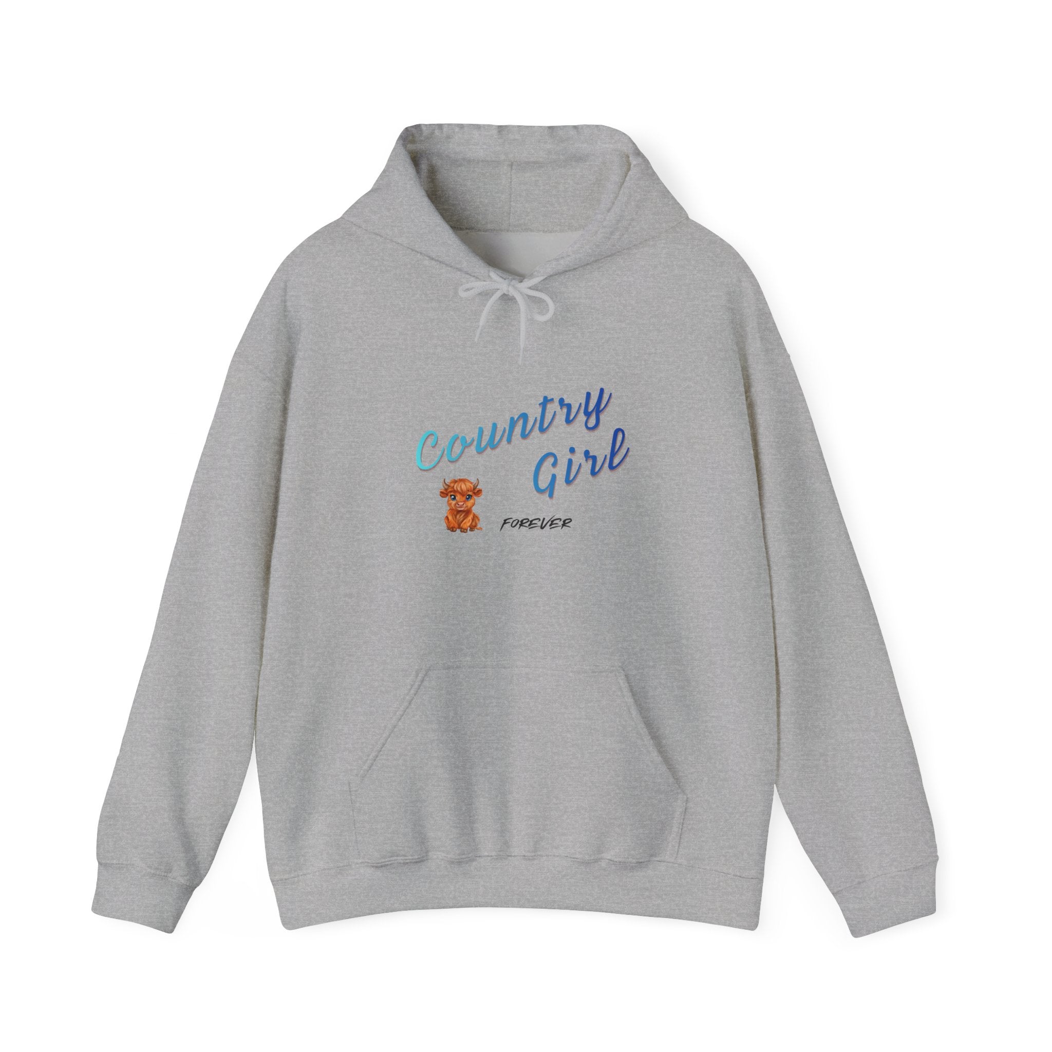 Country Girl Hoodie – Cute Teddy Graphic Pullover for Women & Teens