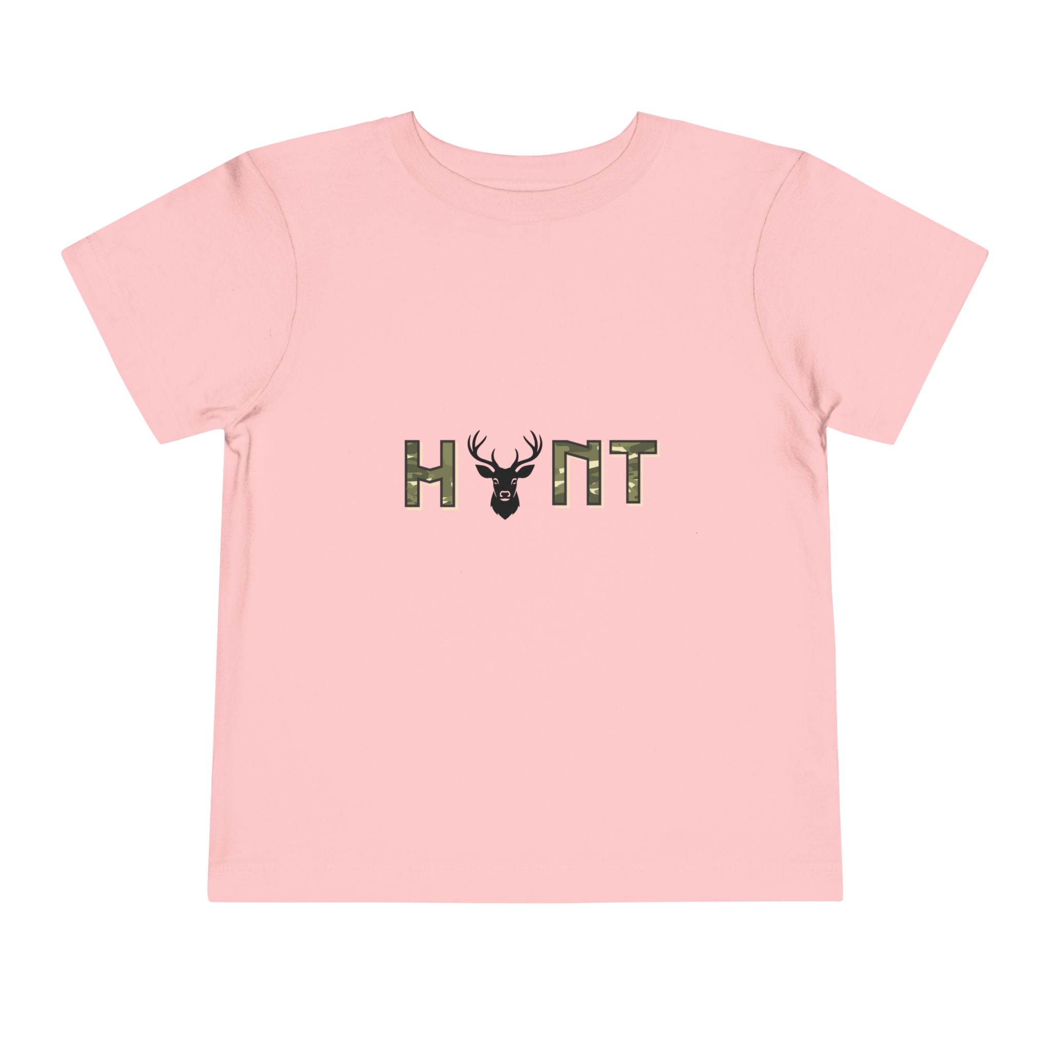 Toddler Tee — 'HUNT' Camo Deer Graphic