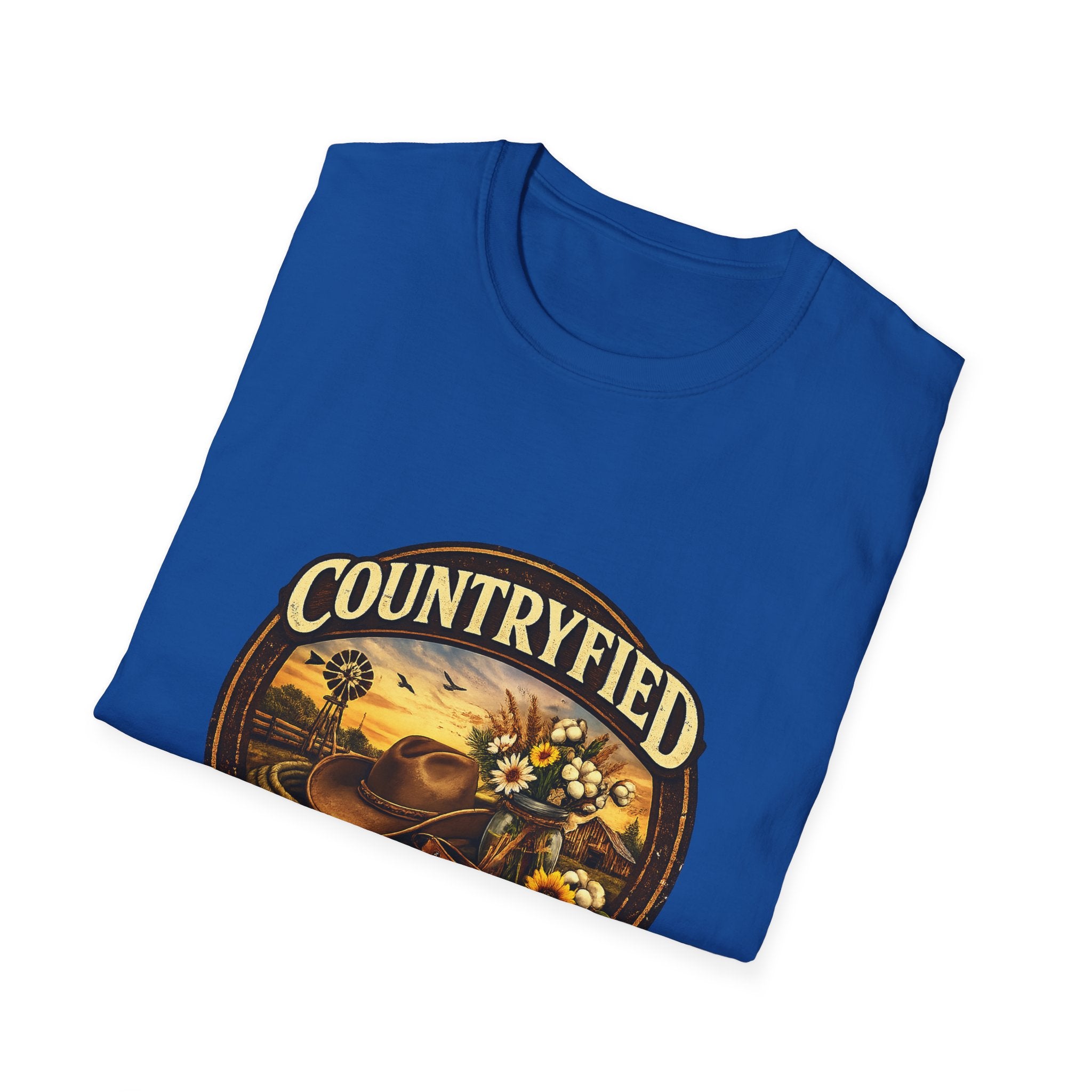 Countryfied T-Shirt — Vintage Sunflower Farm Design