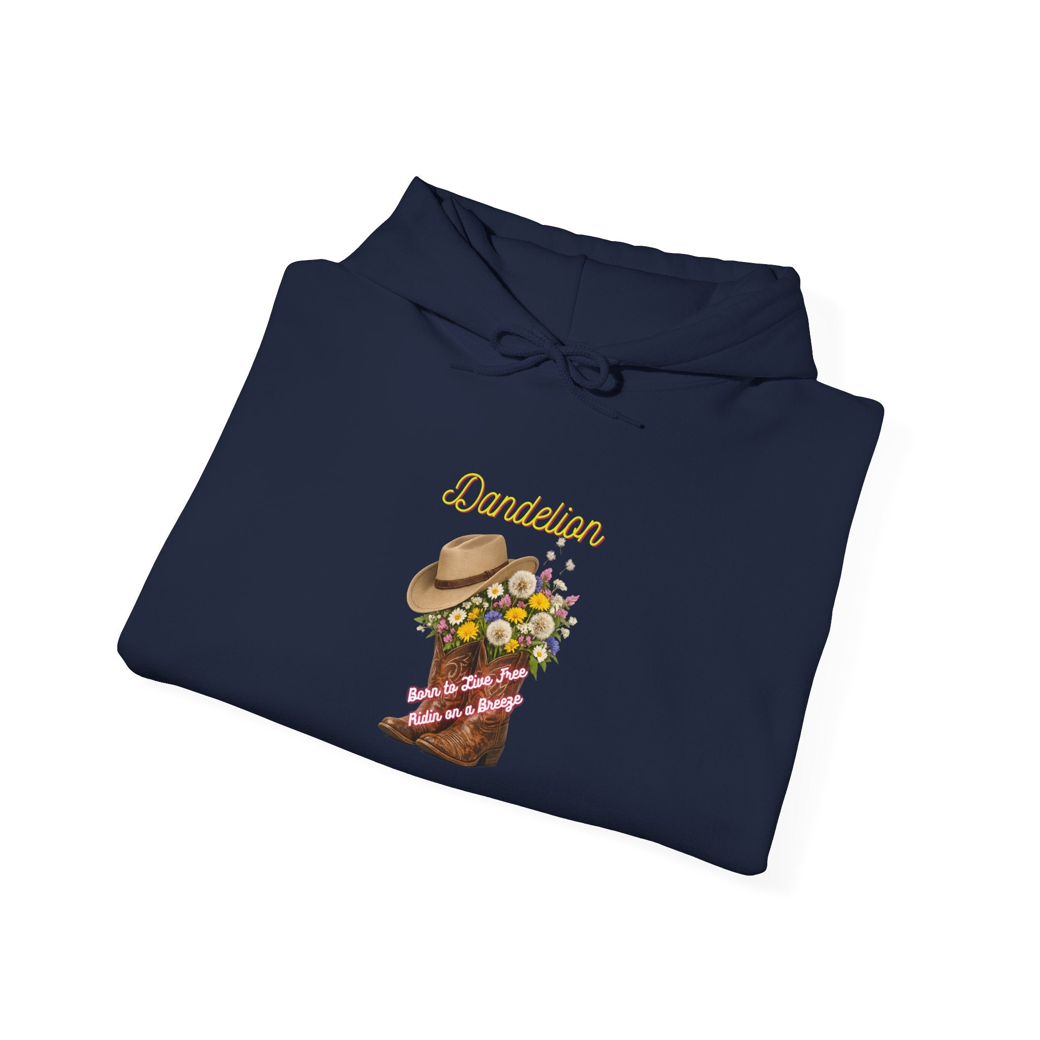 Cowgirl Boot Floral Hoodie – 'Cowgirls' Western Flower Graphic Sweatshirt