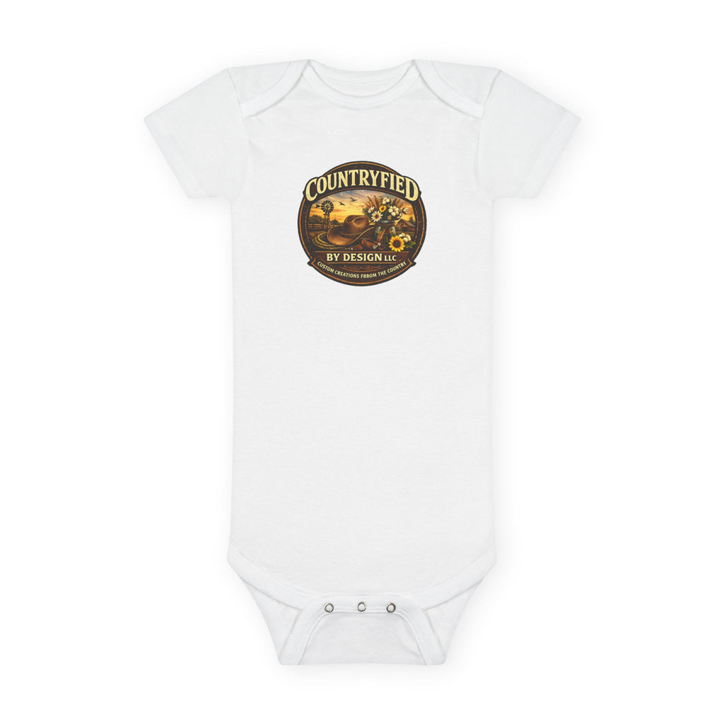 Countryfied Baby Onesie – Vintage  Farm Infant Bodysuit