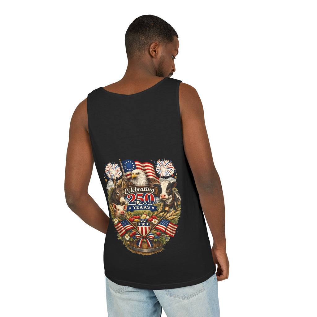 American 250th Anniversary Patriotic Tank Top — Celebrating 250 Years