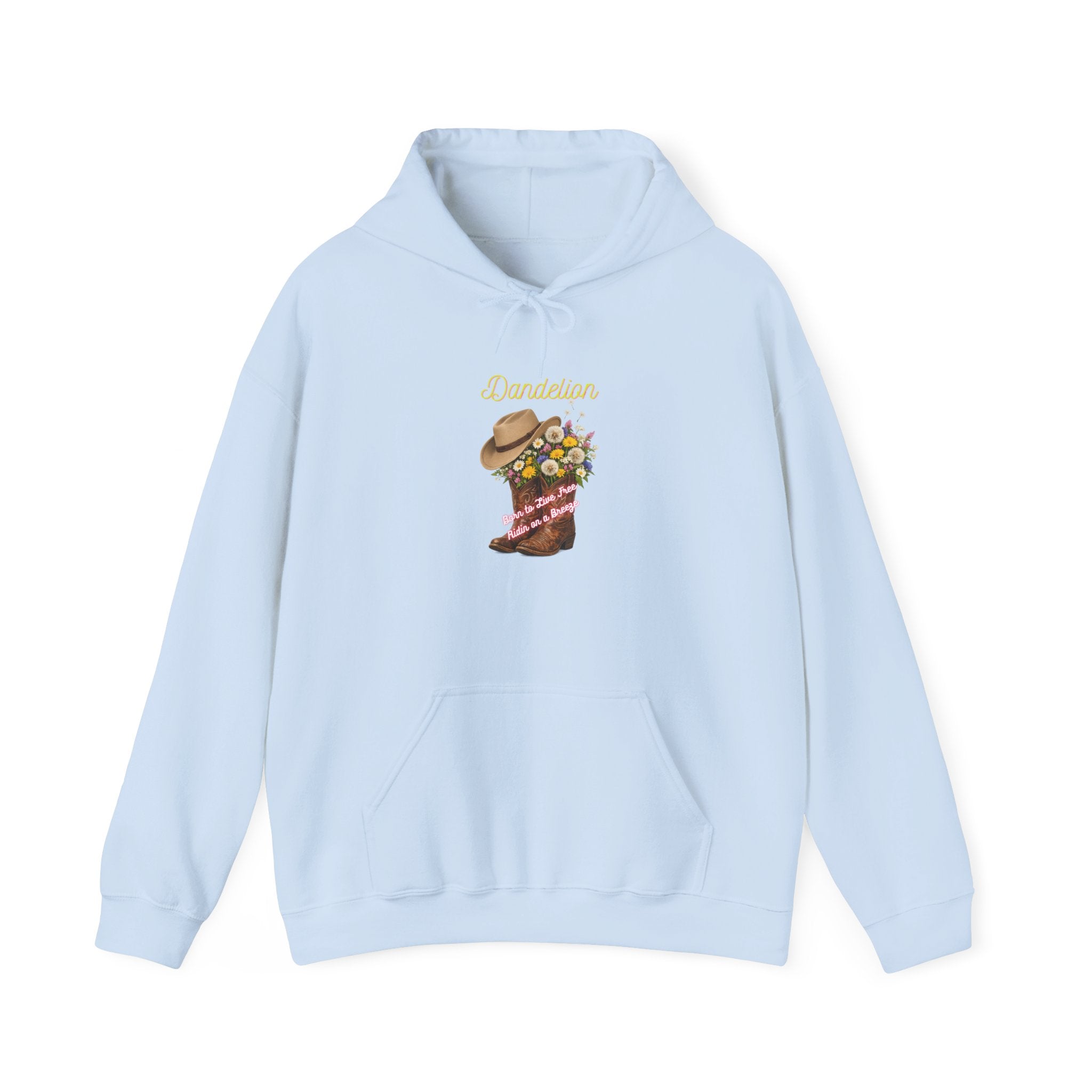 Cowgirl Boot Floral Hoodie – 'Cowgirls' Western Flower Graphic Sweatshirt