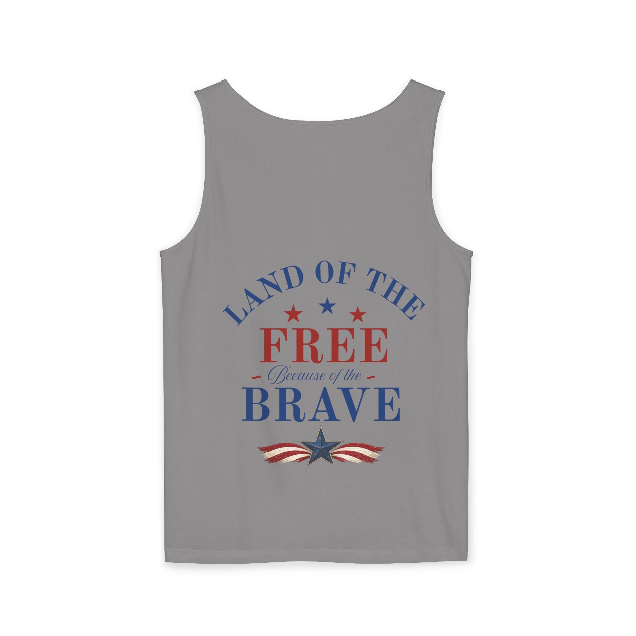 Patriotic Tank Top – "Red, White and Country" Vintage Truck | "Land of the Free" 4th of July Tank