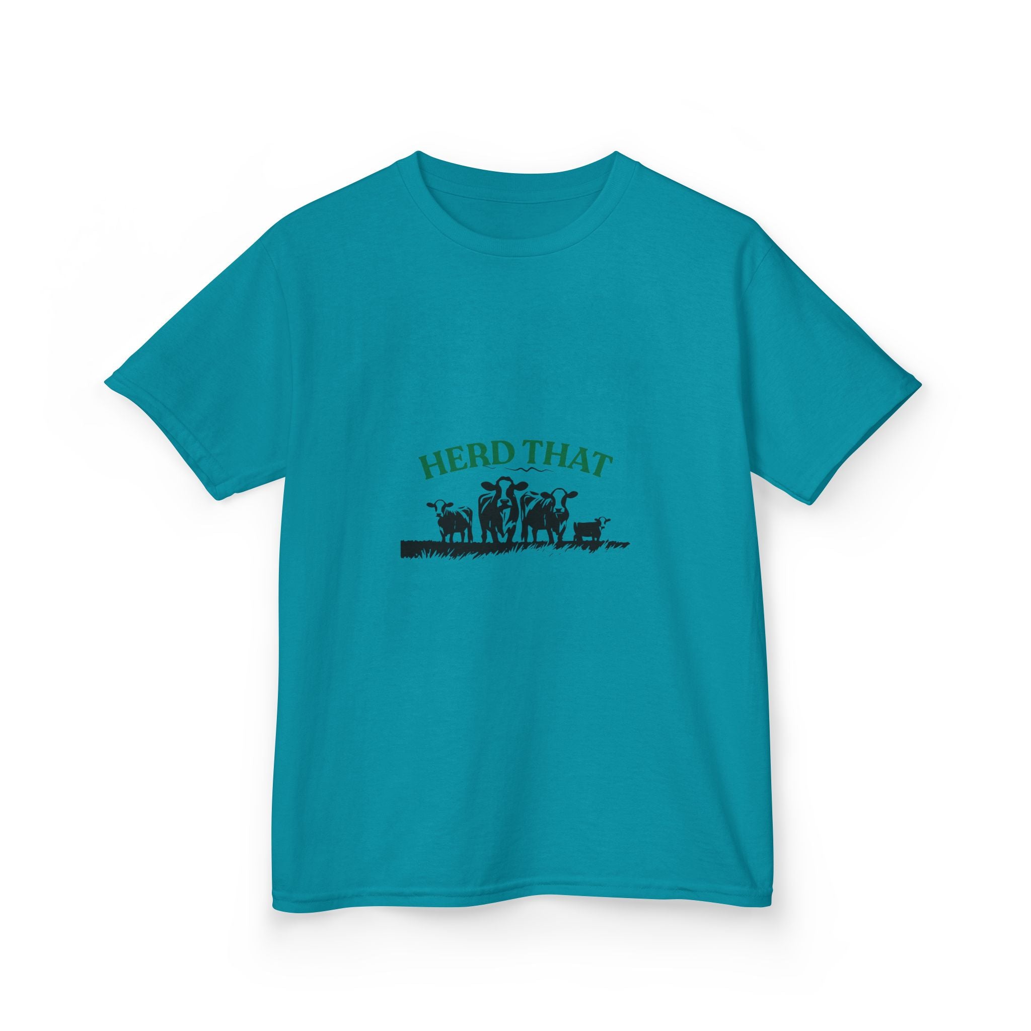 Kids Tee — "Herd That" Farm Animal Graphic
