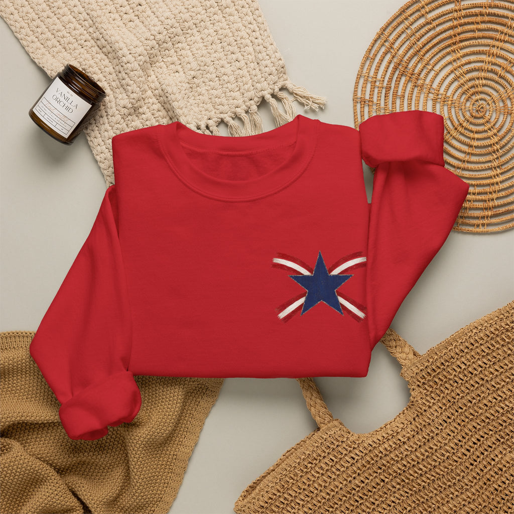 Crewneck Sweatshirt — "Celebrating 250 Years" Patriotic Eagle & Flag Design