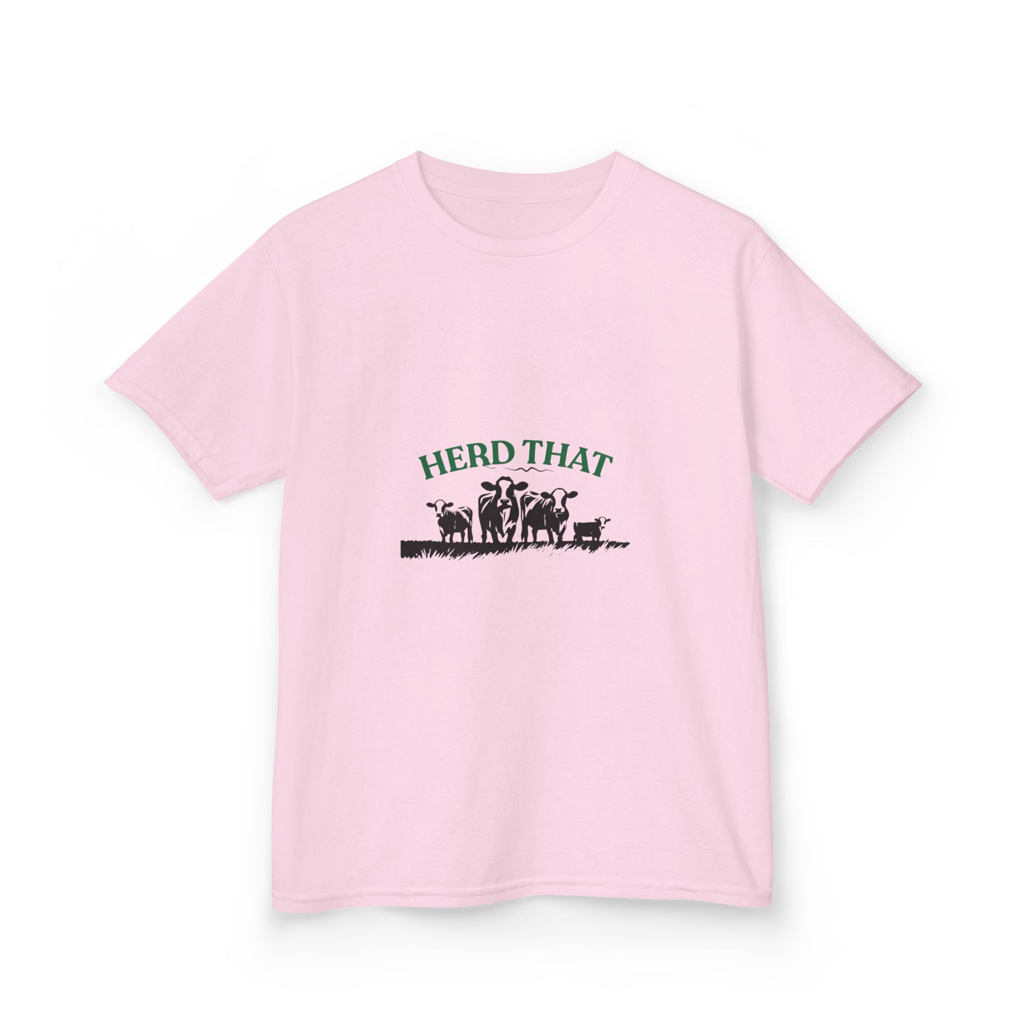Kids Tee — "Herd That" Farm Animal Graphic
