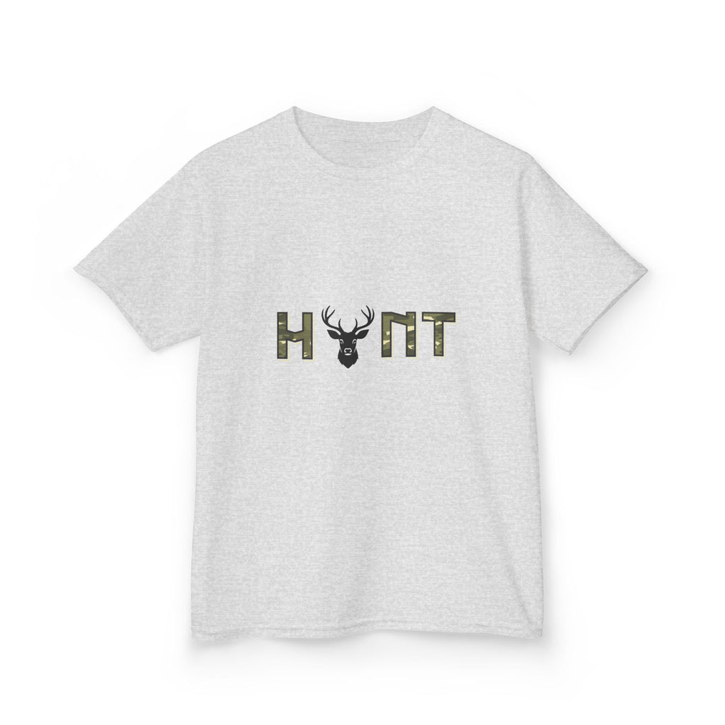Kids 'Hunt' Deer Camo T‑Shirt — Youth Hunting Tee