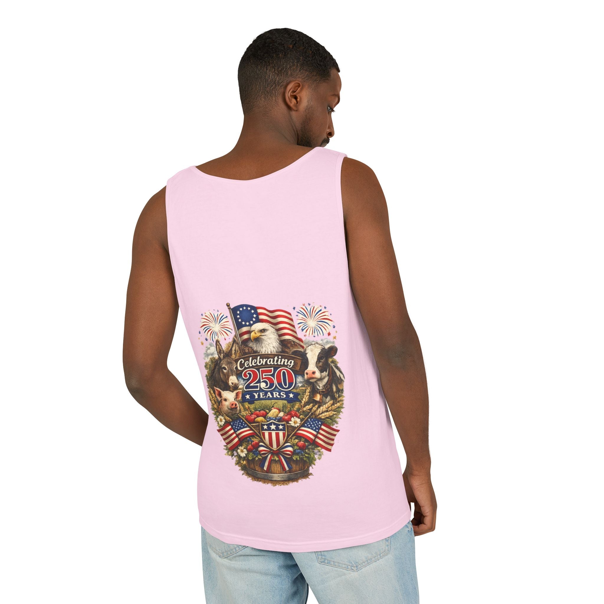 American 250th Anniversary Patriotic Tank Top — Celebrating 250 Years