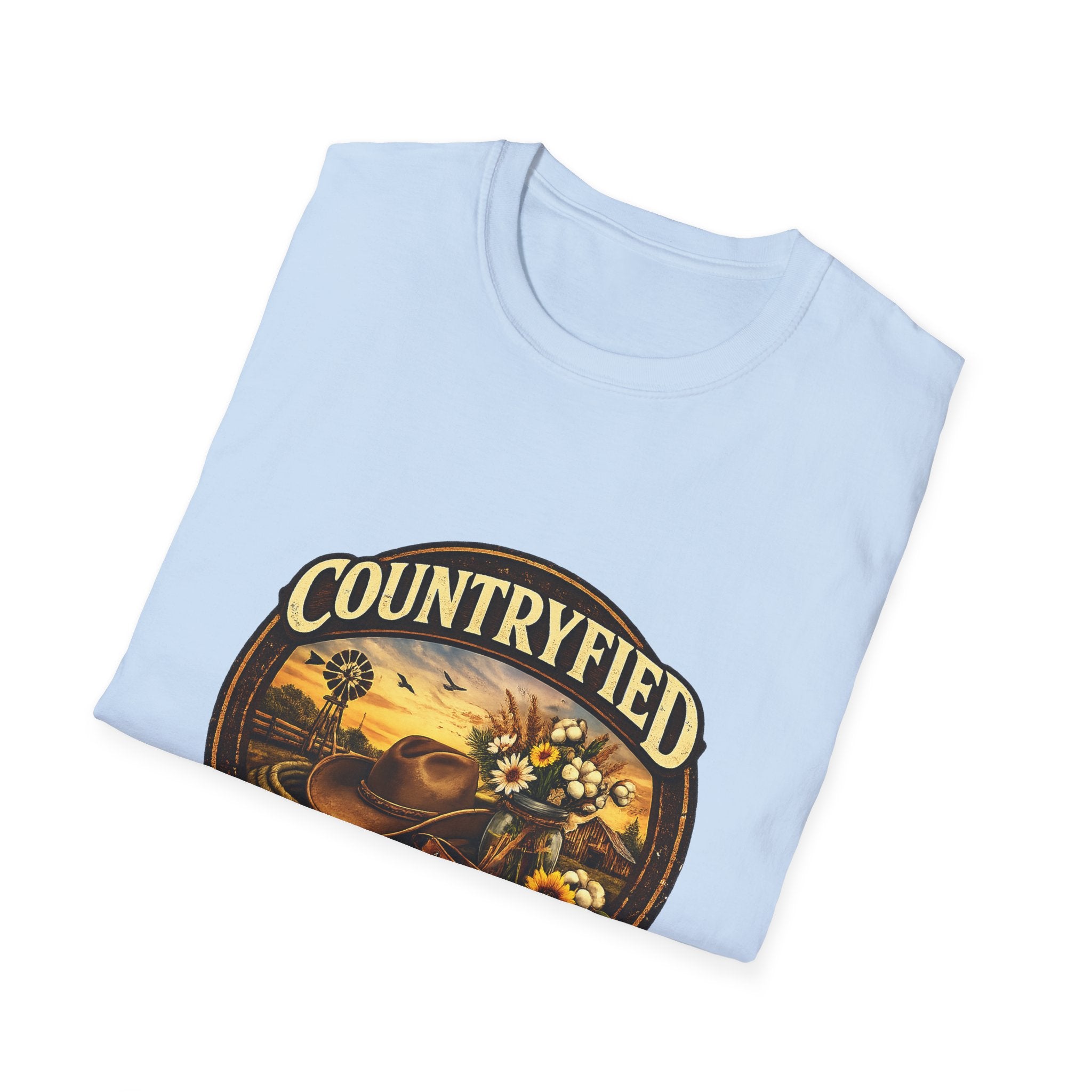 Countryfied T-Shirt — Vintage Sunflower Farm Design