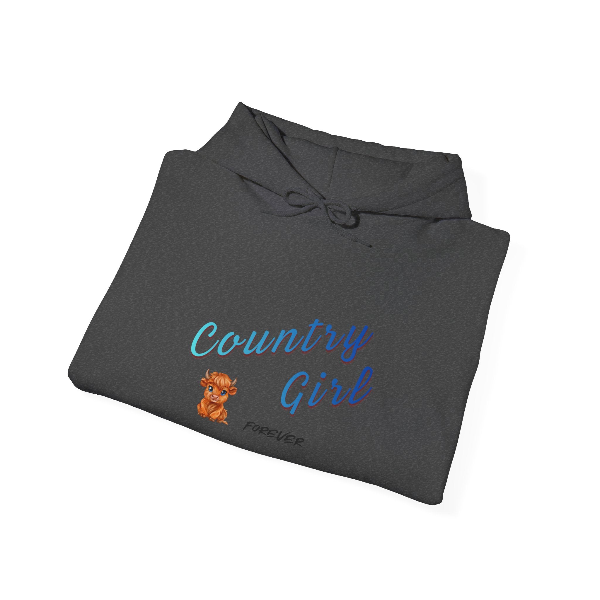 Country Girl Hoodie – Cute Teddy Graphic Pullover for Women & Teens