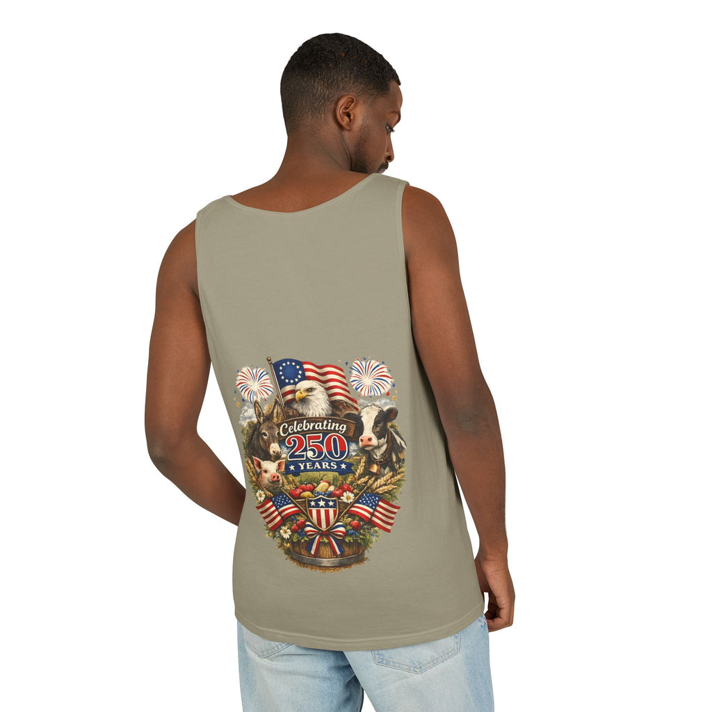 American 250th Anniversary Patriotic Tank Top — Celebrating 250 Years