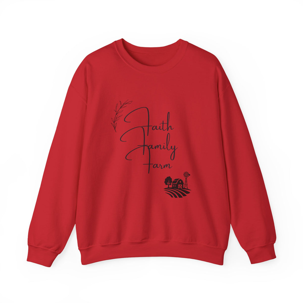 Faith Family Farm Crewneck Sweatshirt – Rustic Farm Life Comfort