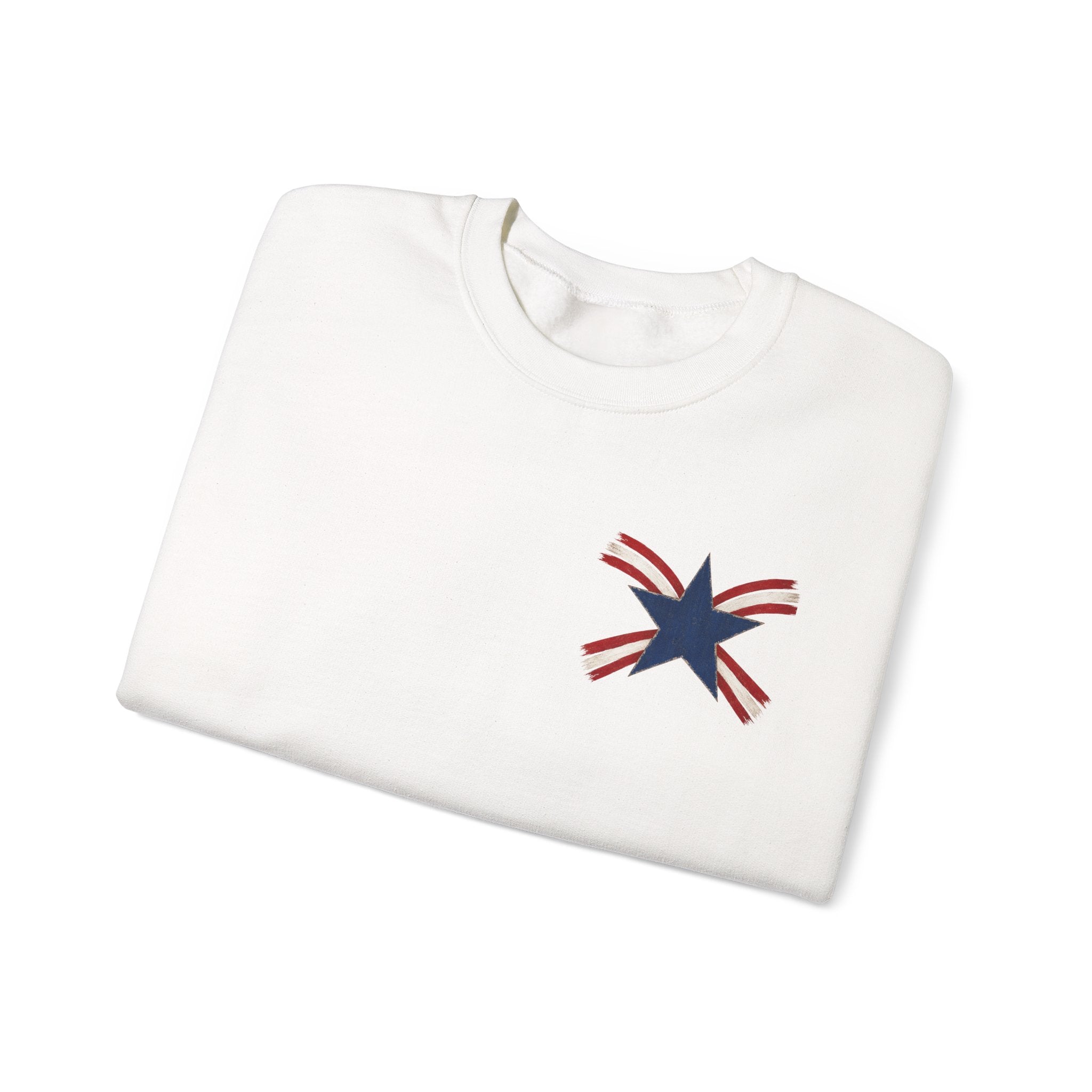 Crewneck Sweatshirt — "Celebrating 250 Years" Patriotic Eagle & Flag Design