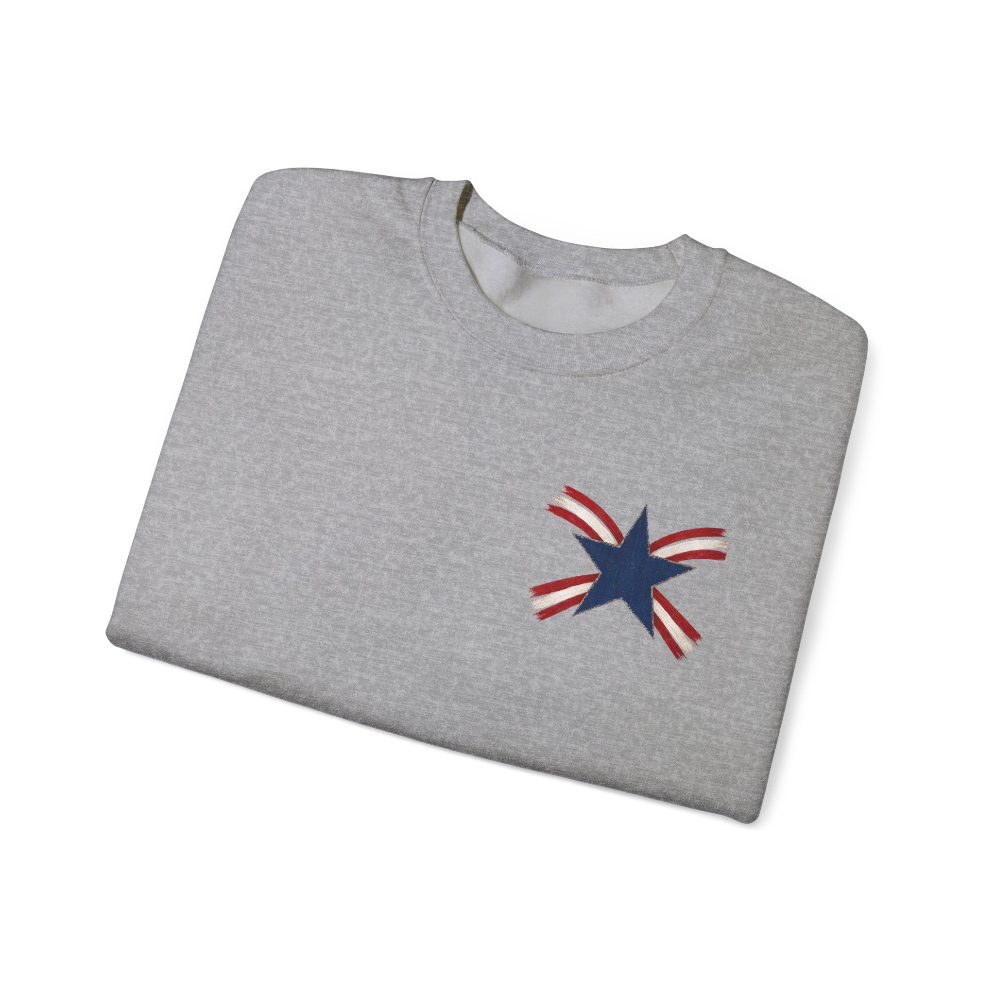Crewneck Sweatshirt — "Celebrating 250 Years" Patriotic Eagle & Flag Design