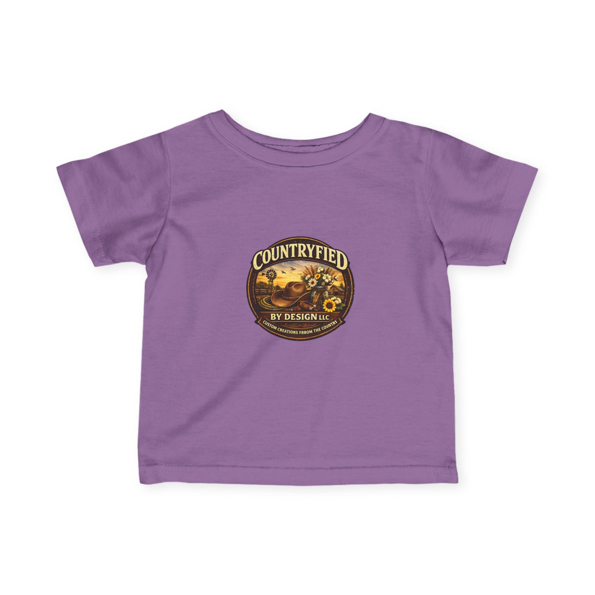 Infant Tee - "Countryfied" Vintage Farm Logo Baby Shirt