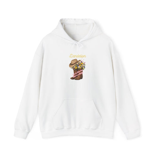 Cowgirl Boot Floral Hoodie – 'Cowgirls' Western Flower Graphic Sweatshirt
