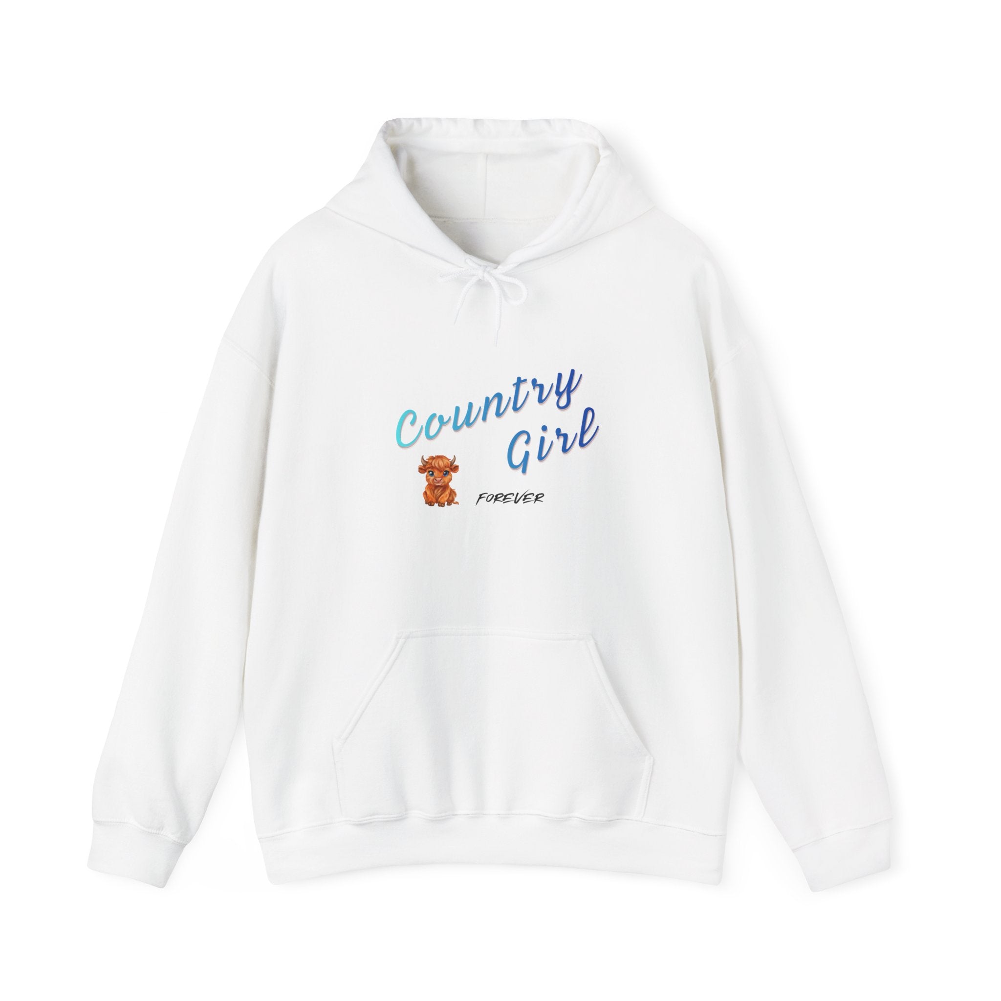 Country Girl Hoodie – Cute Teddy Graphic Pullover for Women & Teens