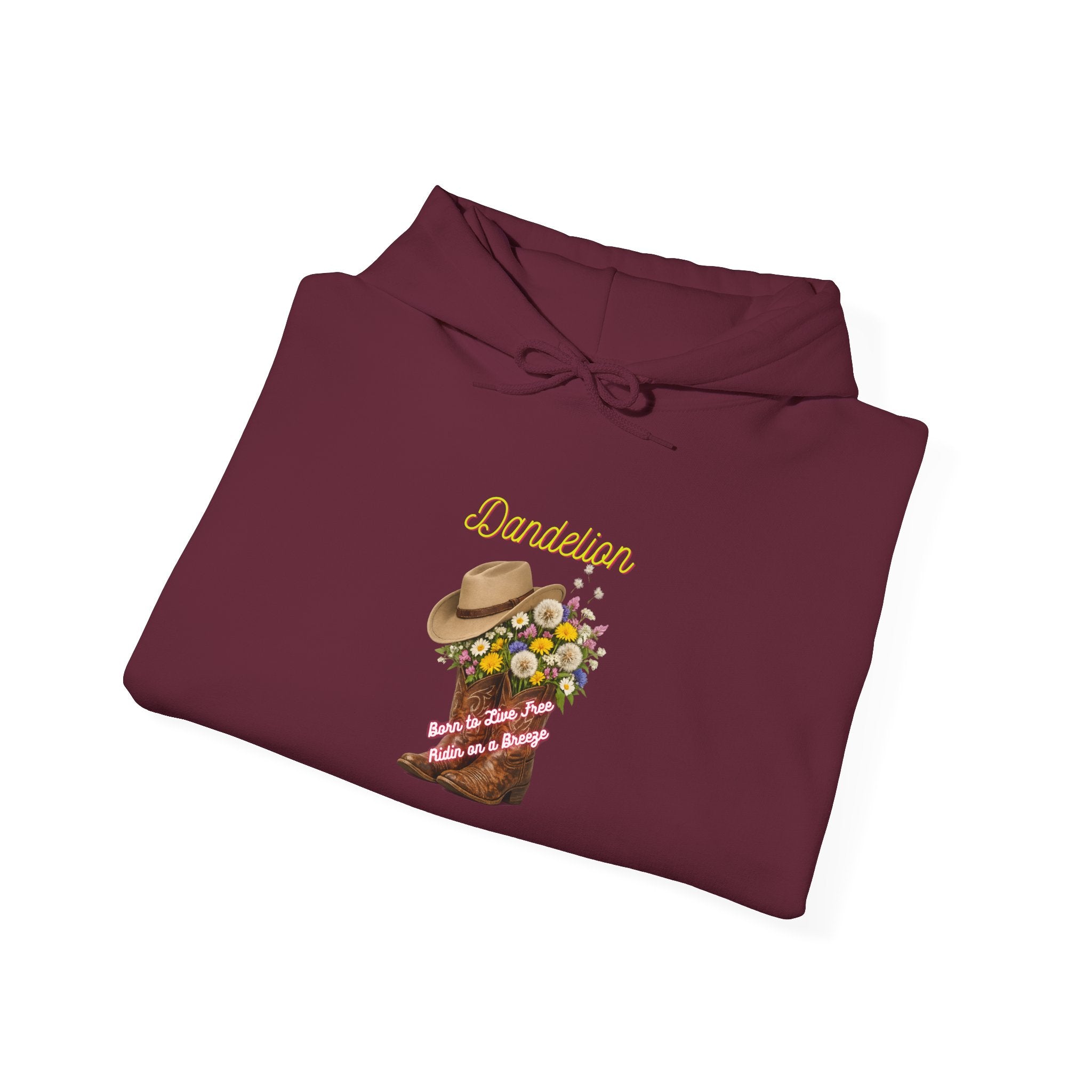 Cowgirl Boot Floral Hoodie – 'Cowgirls' Western Flower Graphic Sweatshirt