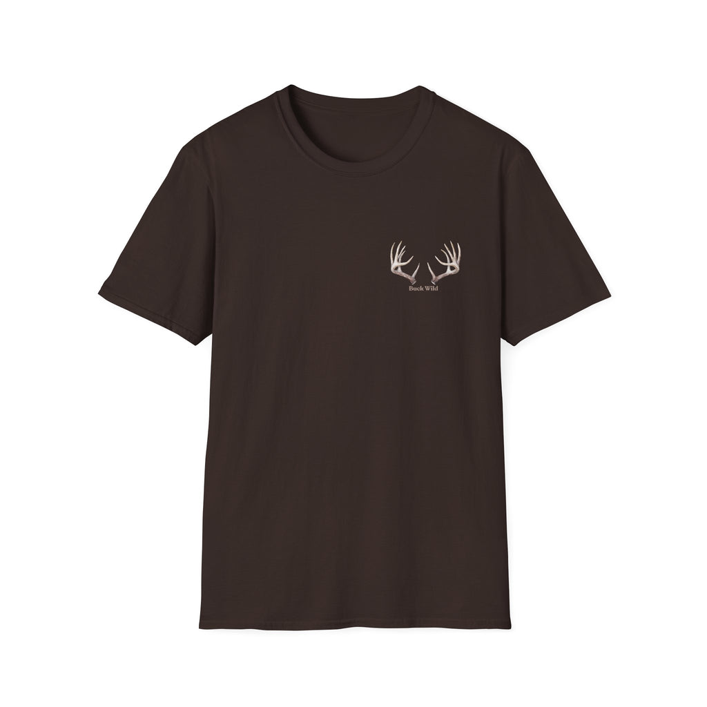 Elk Buck Antlers Graphic T-Shirt — Wildlife Hunting Nature Tee