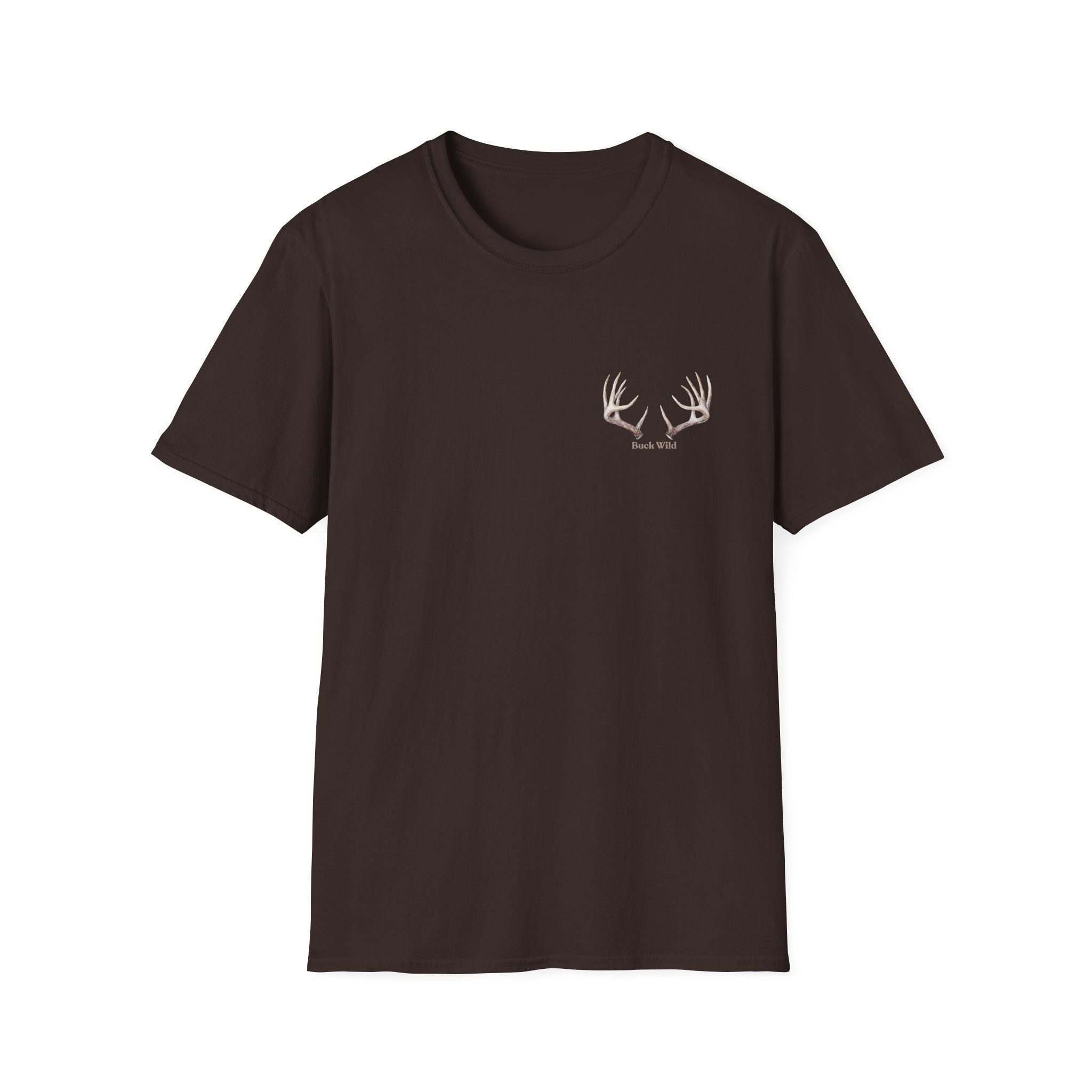 Elk Buck Antlers Graphic T-Shirt — Wildlife Hunting Nature Tee