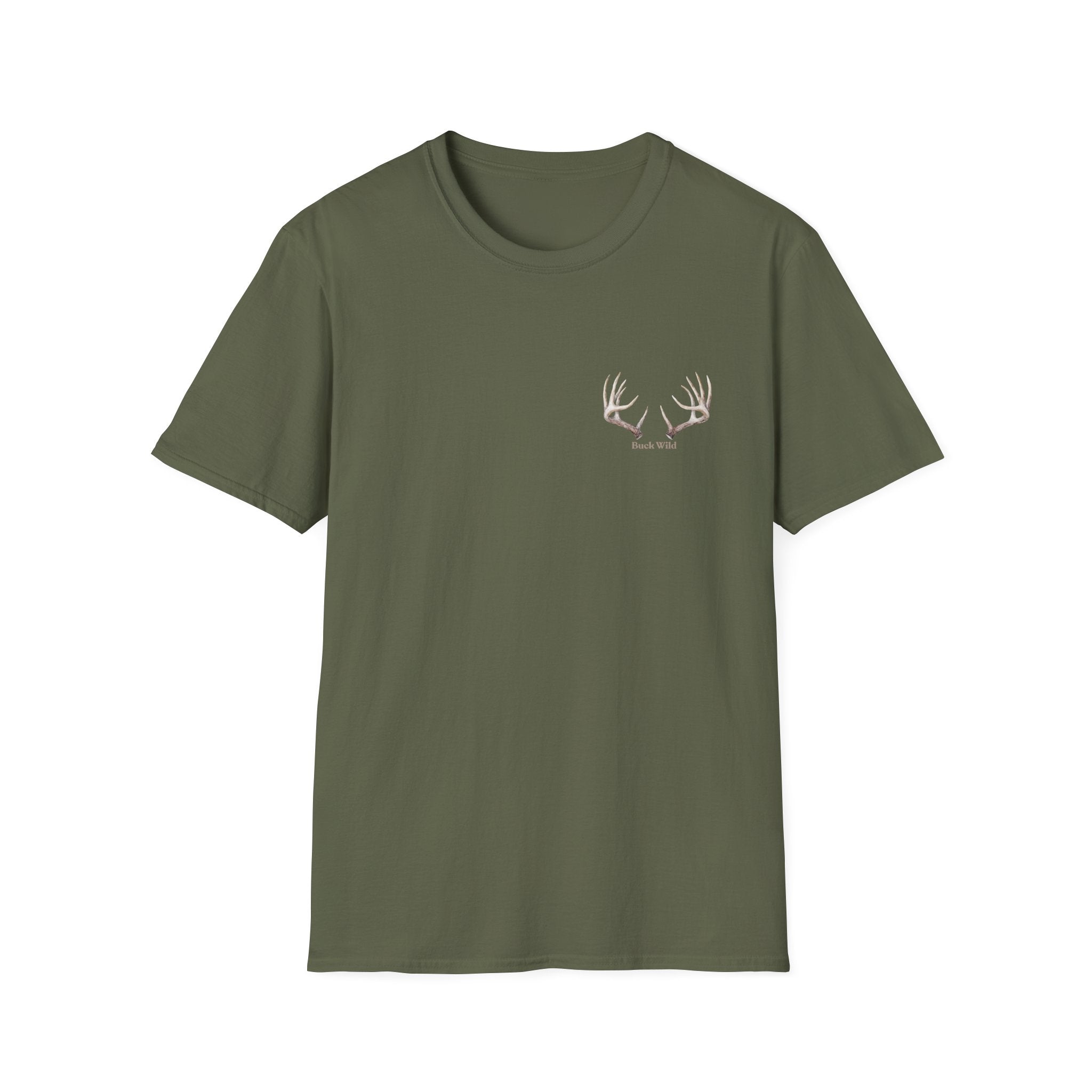 Elk Buck Antlers Graphic T-Shirt — Wildlife Hunting Nature Tee