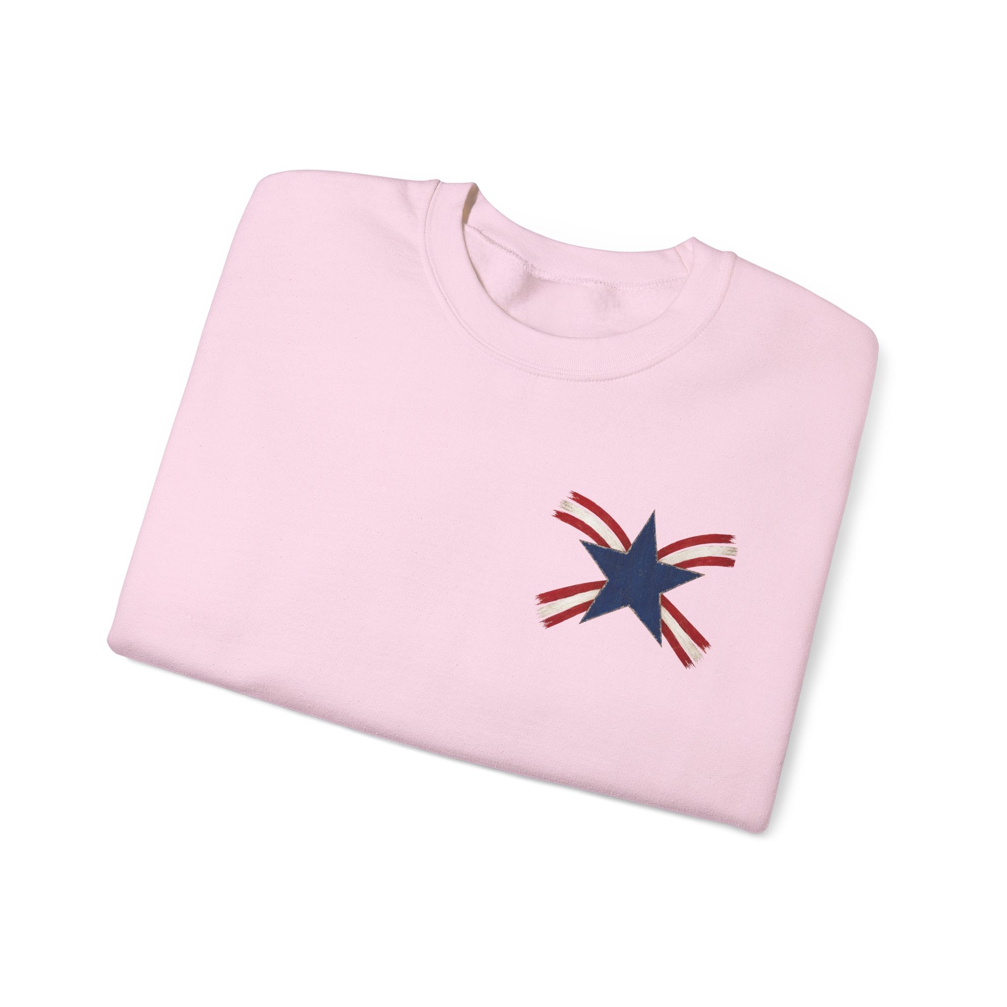 Crewneck Sweatshirt — "Celebrating 250 Years" Patriotic Eagle & Flag Design