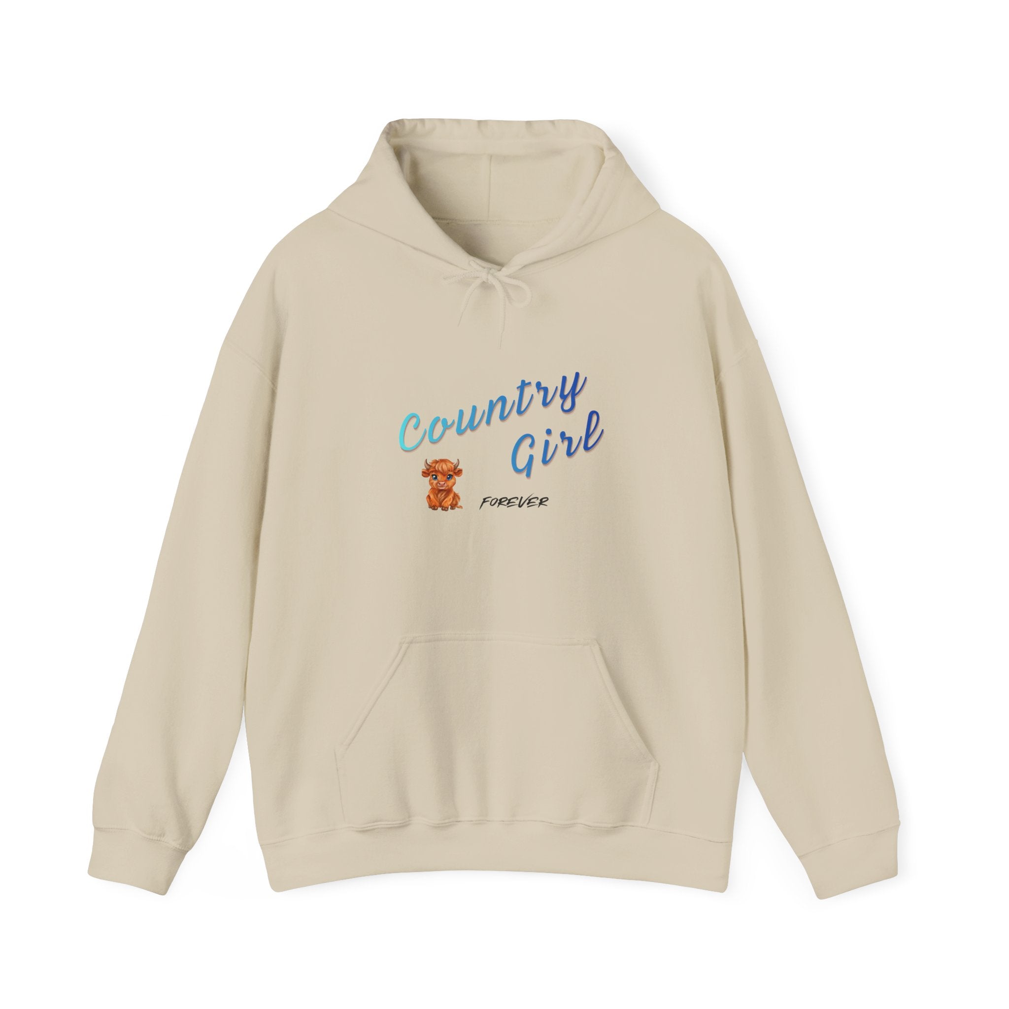 Country Girl Hoodie – Cute Teddy Graphic Pullover for Women & Teens