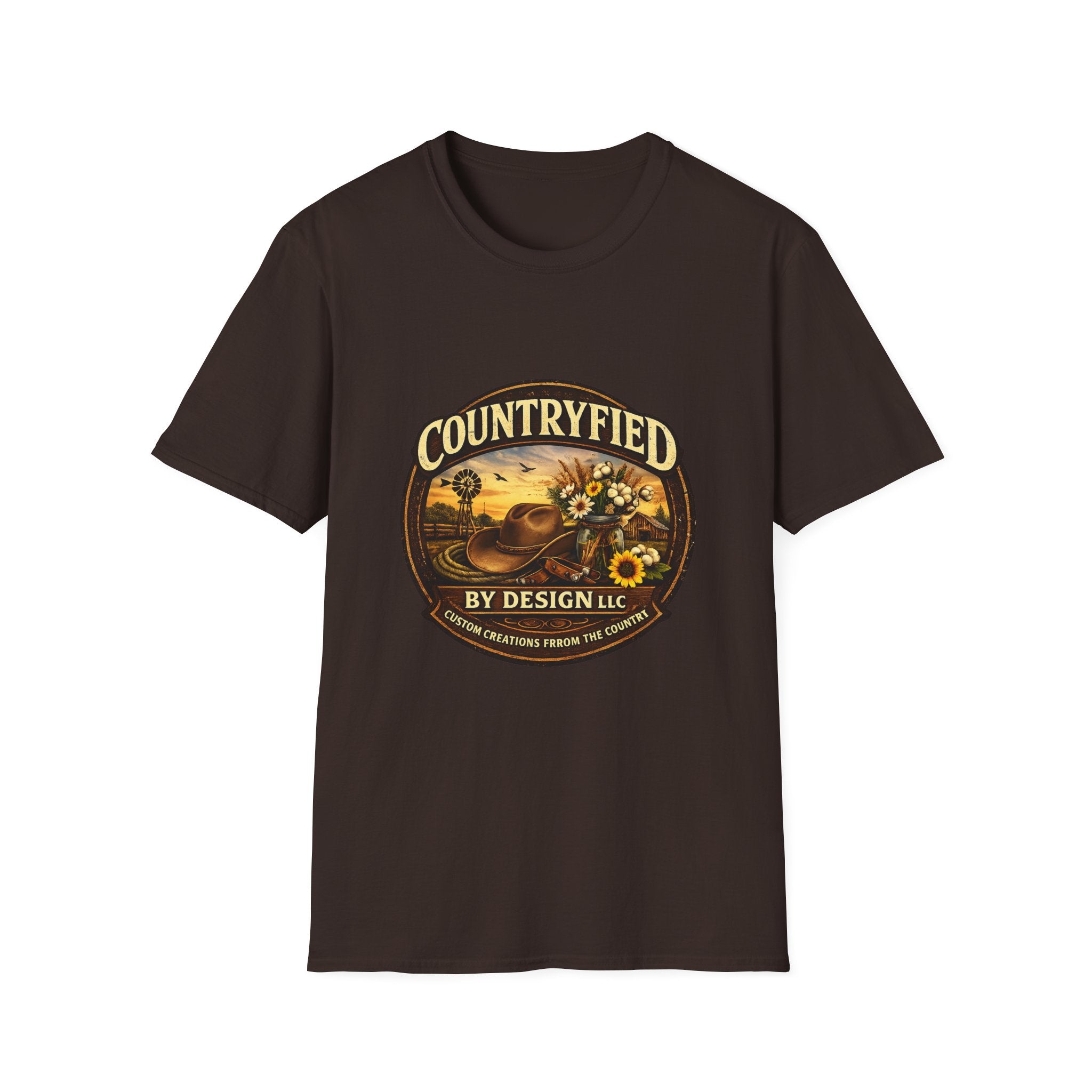 Countryfied T-Shirt — Vintage Sunflower Farm Design