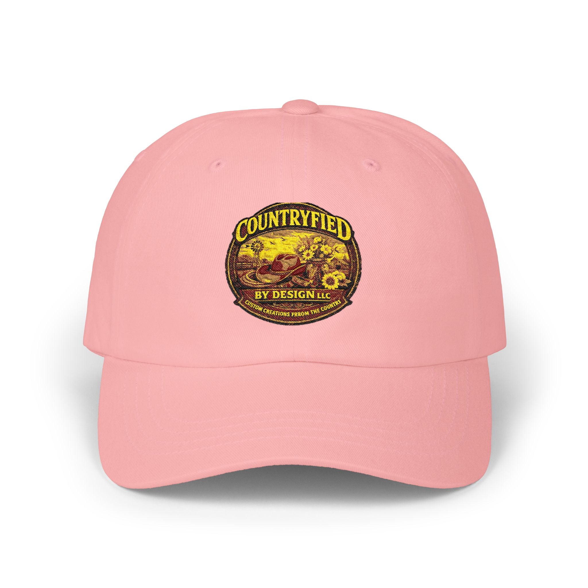Countryfied Vintage Logo Cap — Retro Farmhouse Baseball Hat