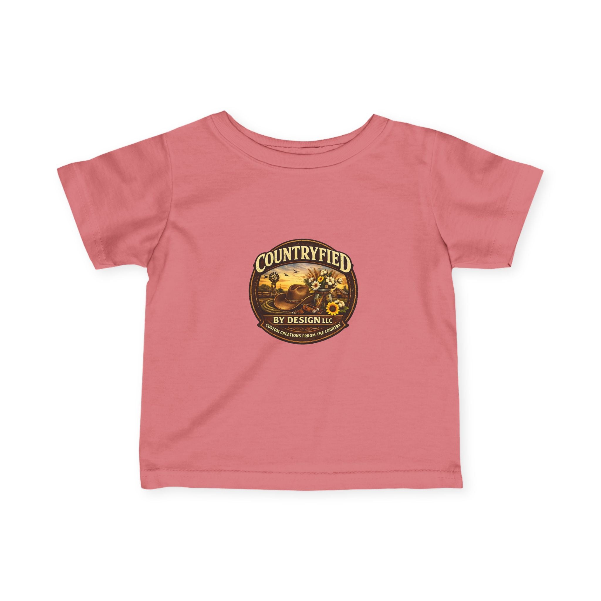 Infant Tee - "Countryfied" Vintage Farm Logo Baby Shirt