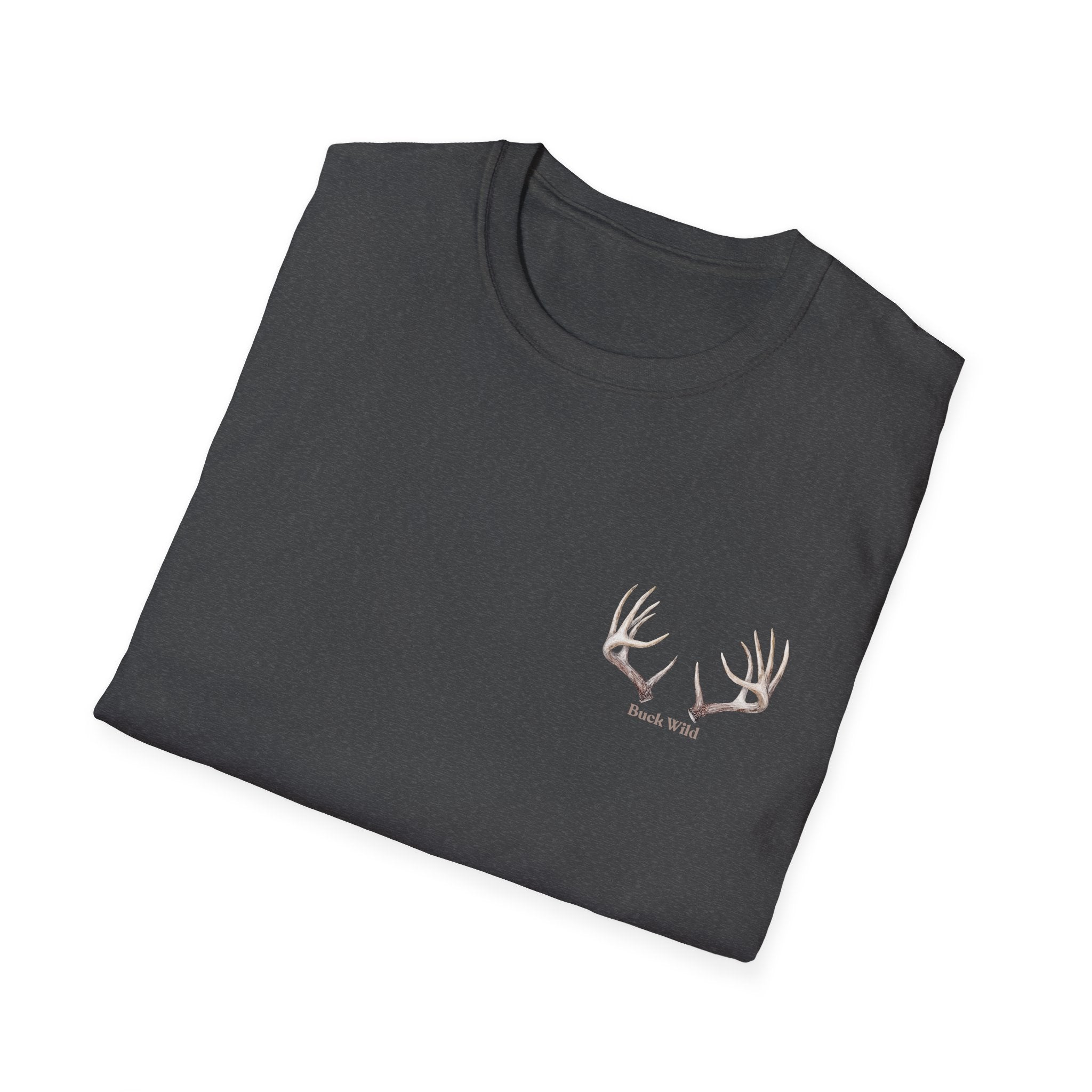 Elk Buck Antlers Graphic T-Shirt — Wildlife Hunting Nature Tee